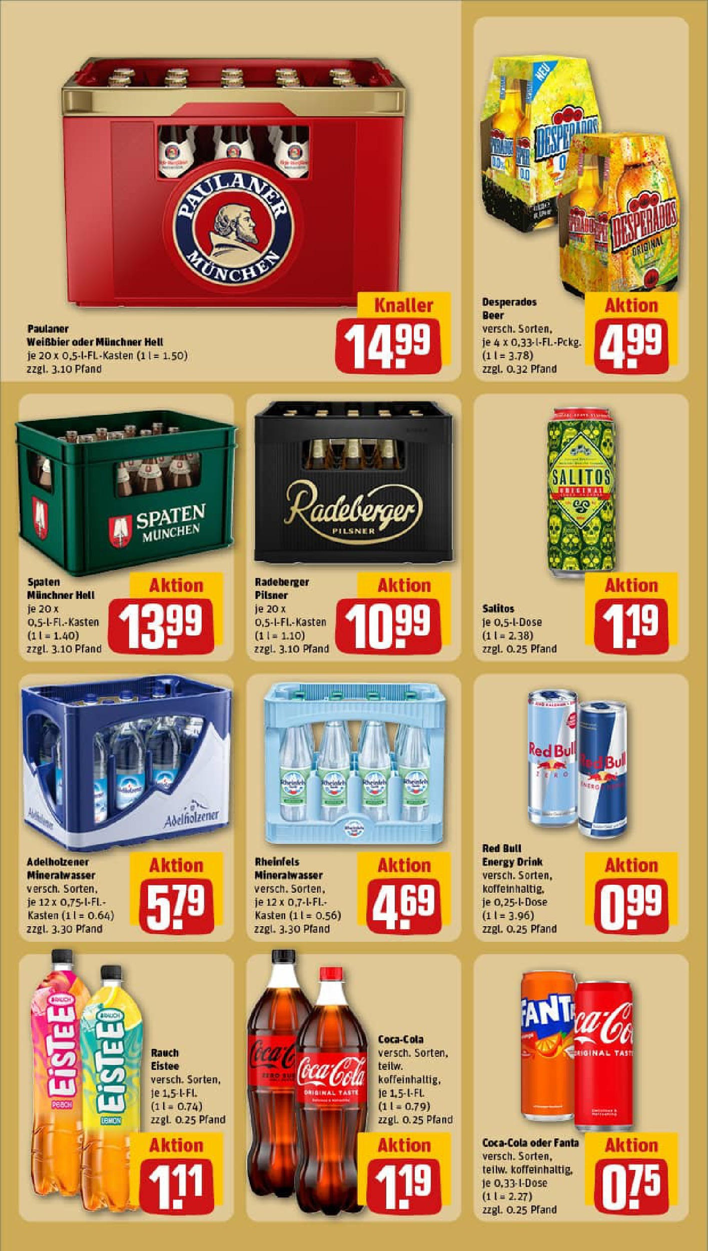 REWE Prospekt ab 27.07.2025 zum Blättern » Angebote | Seite: 24 | Produkte: Cola, Weißbier, Desperados, Radeberger pilsner REWE Prospekt ab 27.07.2025 zum Blättern » Angebote | Seite: 24 | Produkte: Cola, Weißbier, Desperados, Radeberger pilsner