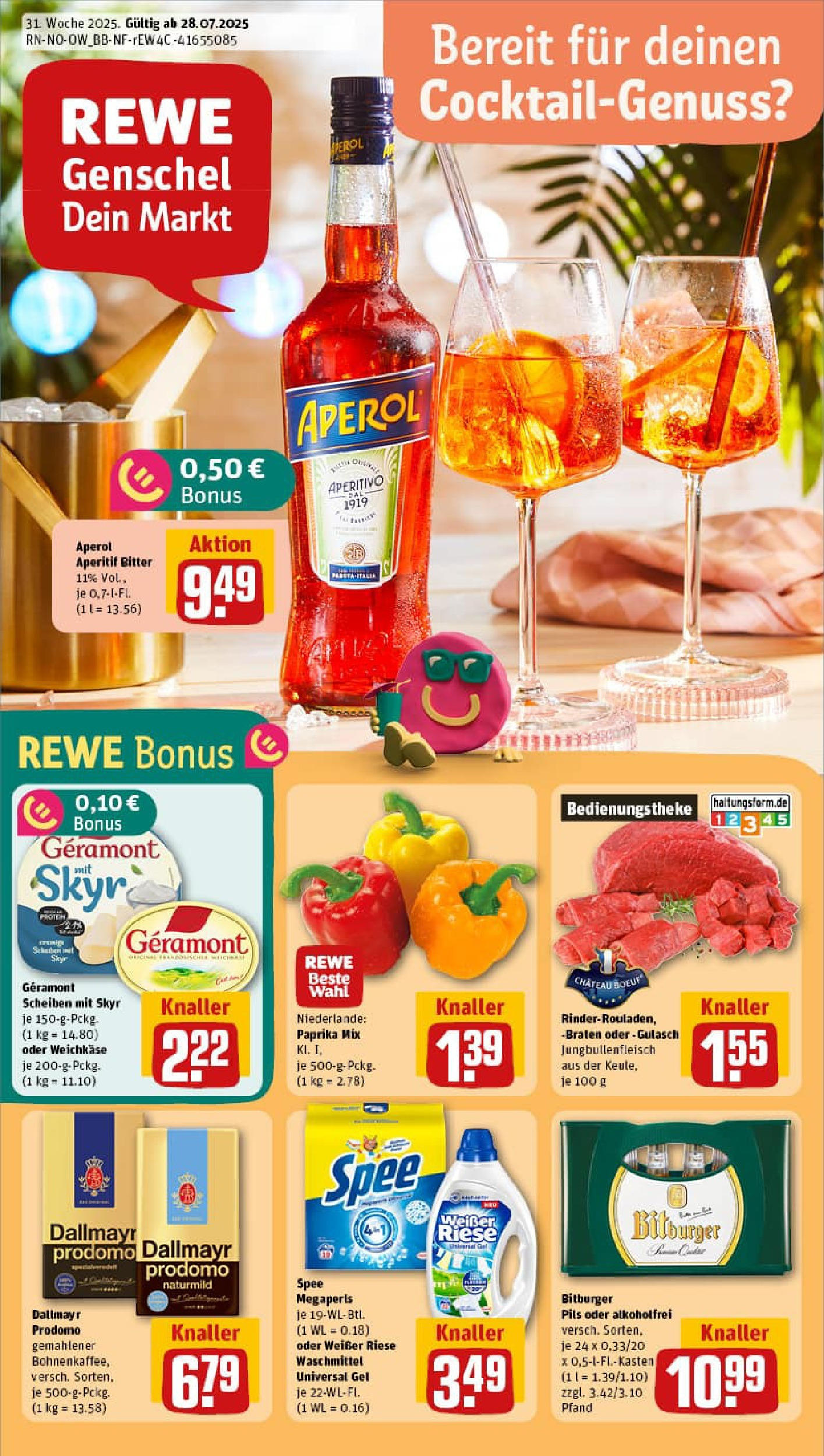 REWE Prospekt ab 27.07.2025 nächste Woche - Prospekt Lengerich Vorschau von dem Prospekt des Geschäftes Rewe, gültig ab dem 27.07.2025