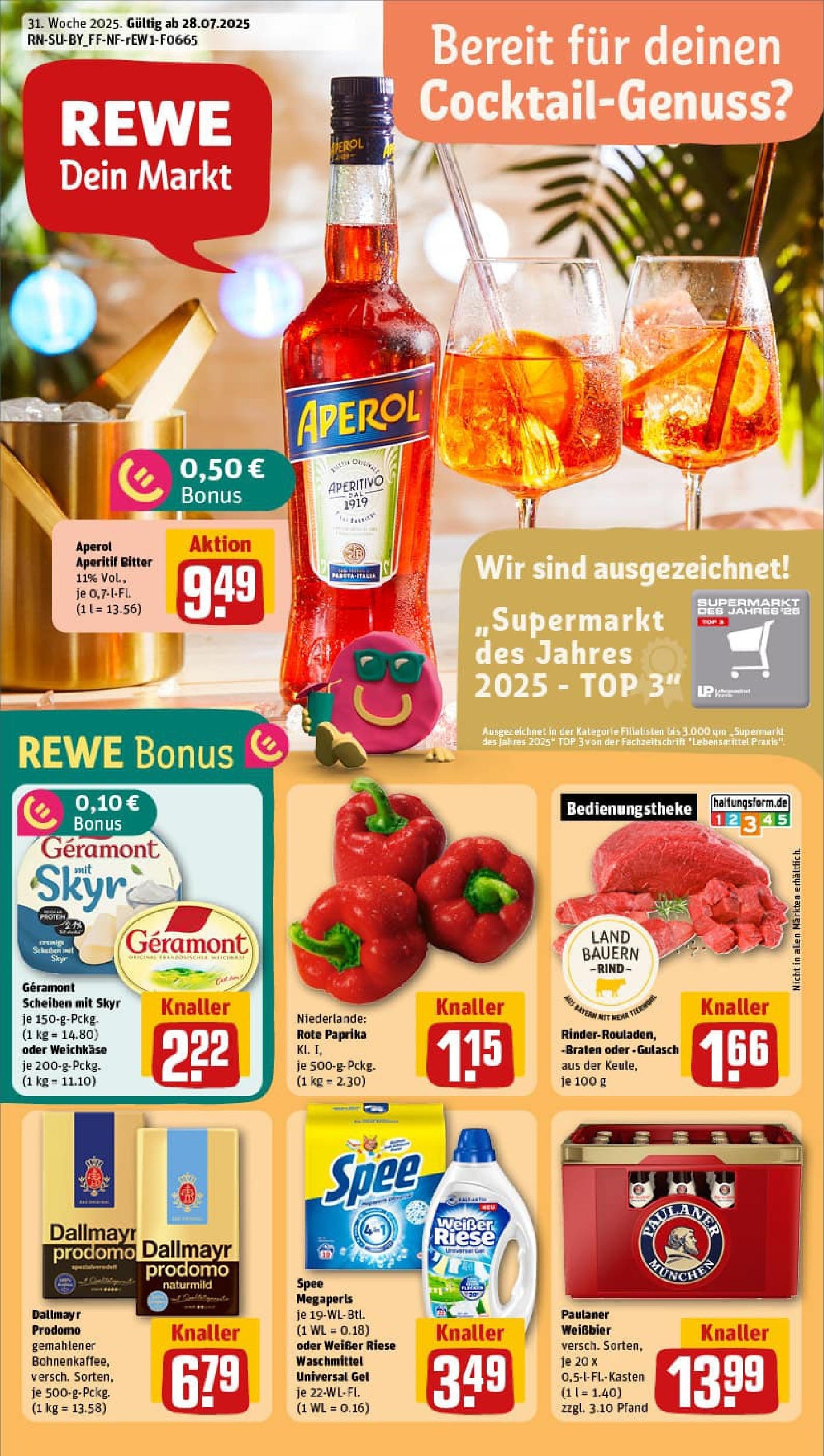 REWE Prospekt ab 27.07.2025 nächste Woche - Prospekt Deggendorf	