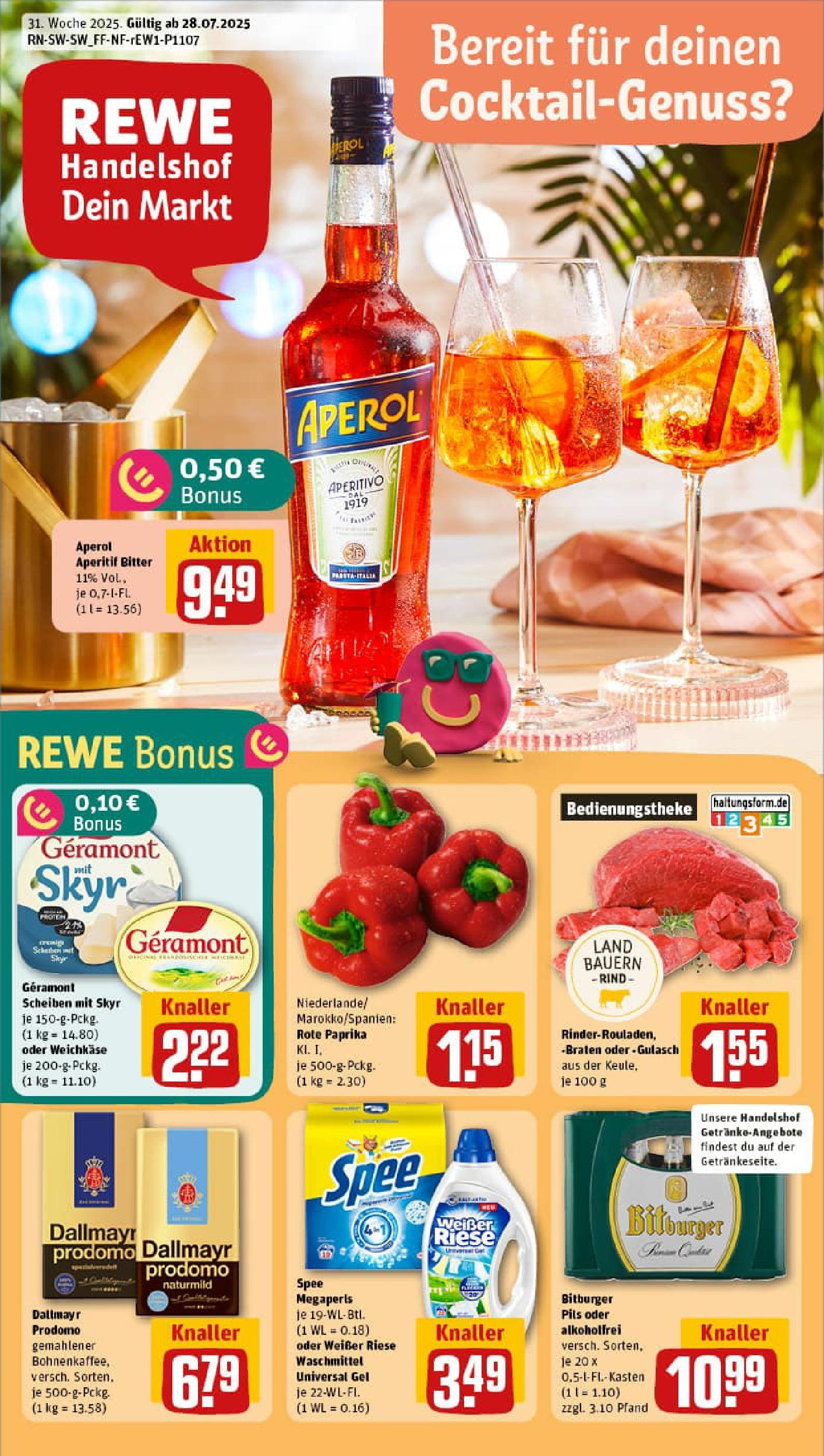 REWE Prospekt ab 27.07.2025 nächste Woche - Prospekt Konstanz Vorschau von dem Prospekt des Geschäftes Rewe, gültig ab dem 27.07.2025