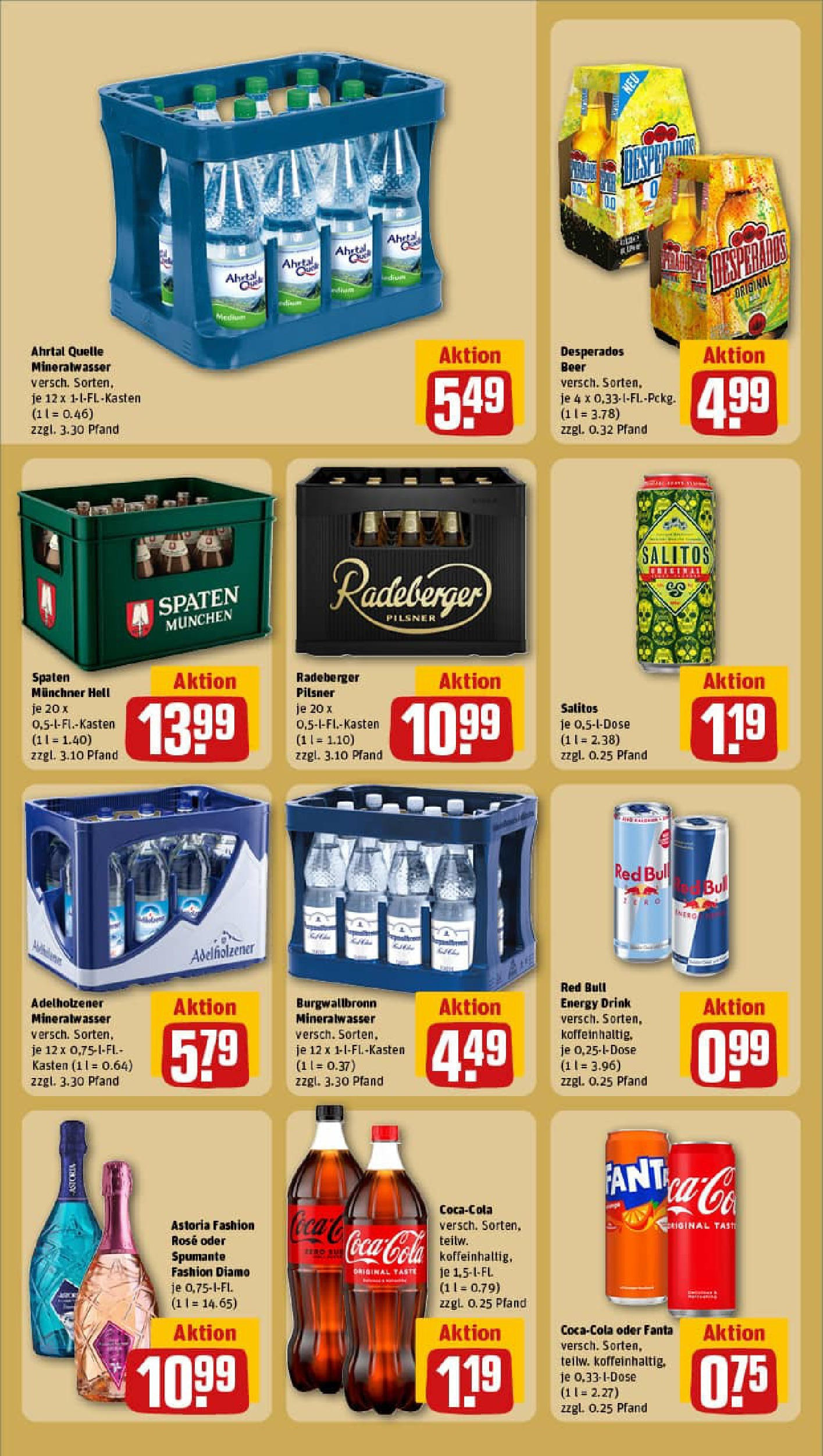 REWE Prospekt ab 27.07.2025 zum Blättern » Angebote | Seite: 22 | Produkte: Coca cola, Energy, Adelholzener, Mineralwasser REWE Prospekt ab 27.07.2025 zum Blättern » Angebote | Seite: 22 | Produkte: Coca cola, Energy, Adelholzener, Mineralwasser
