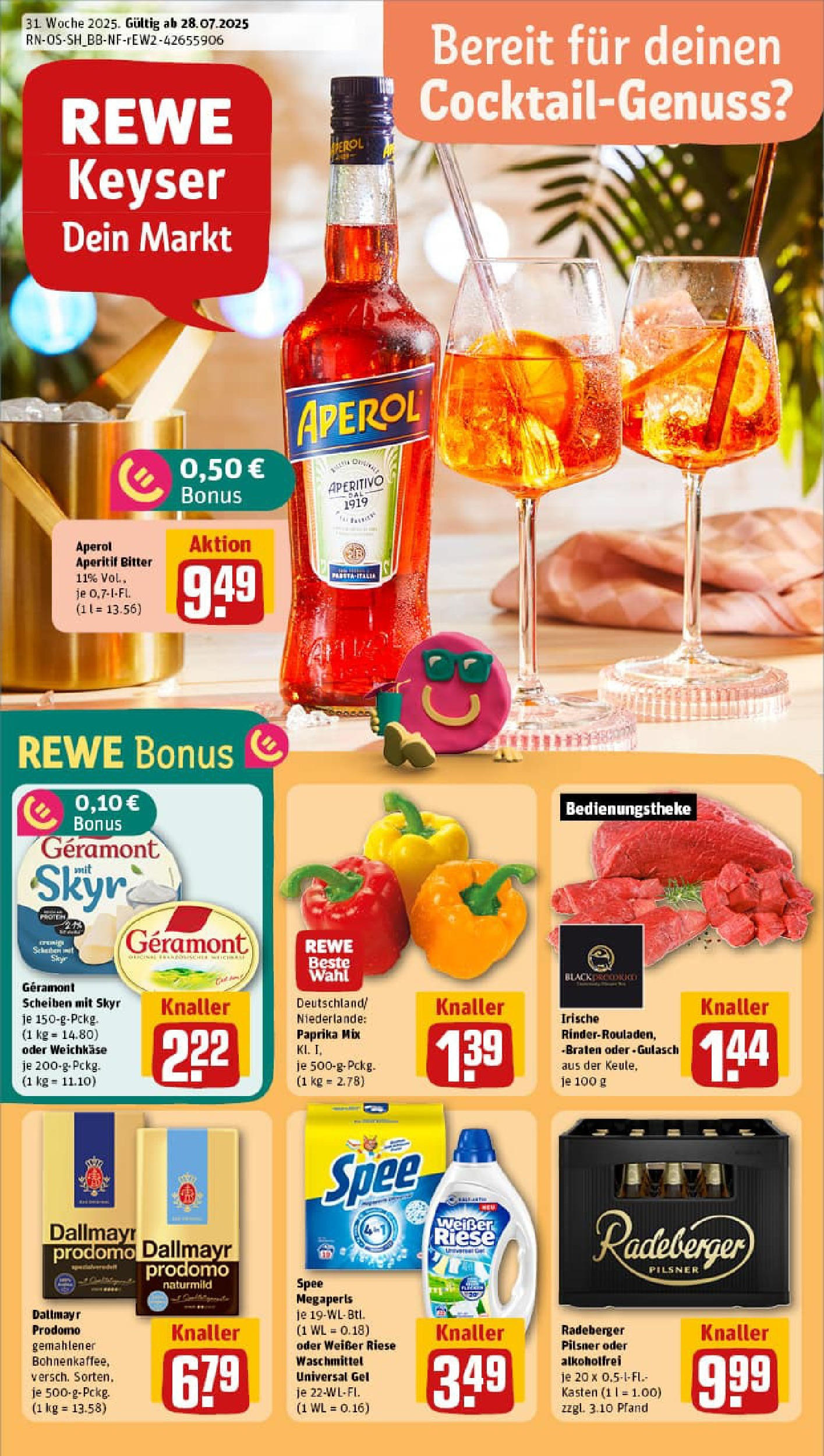 REWE Prospekt ab 27.07.2025 nächste Woche - Prospekt Radebeul	