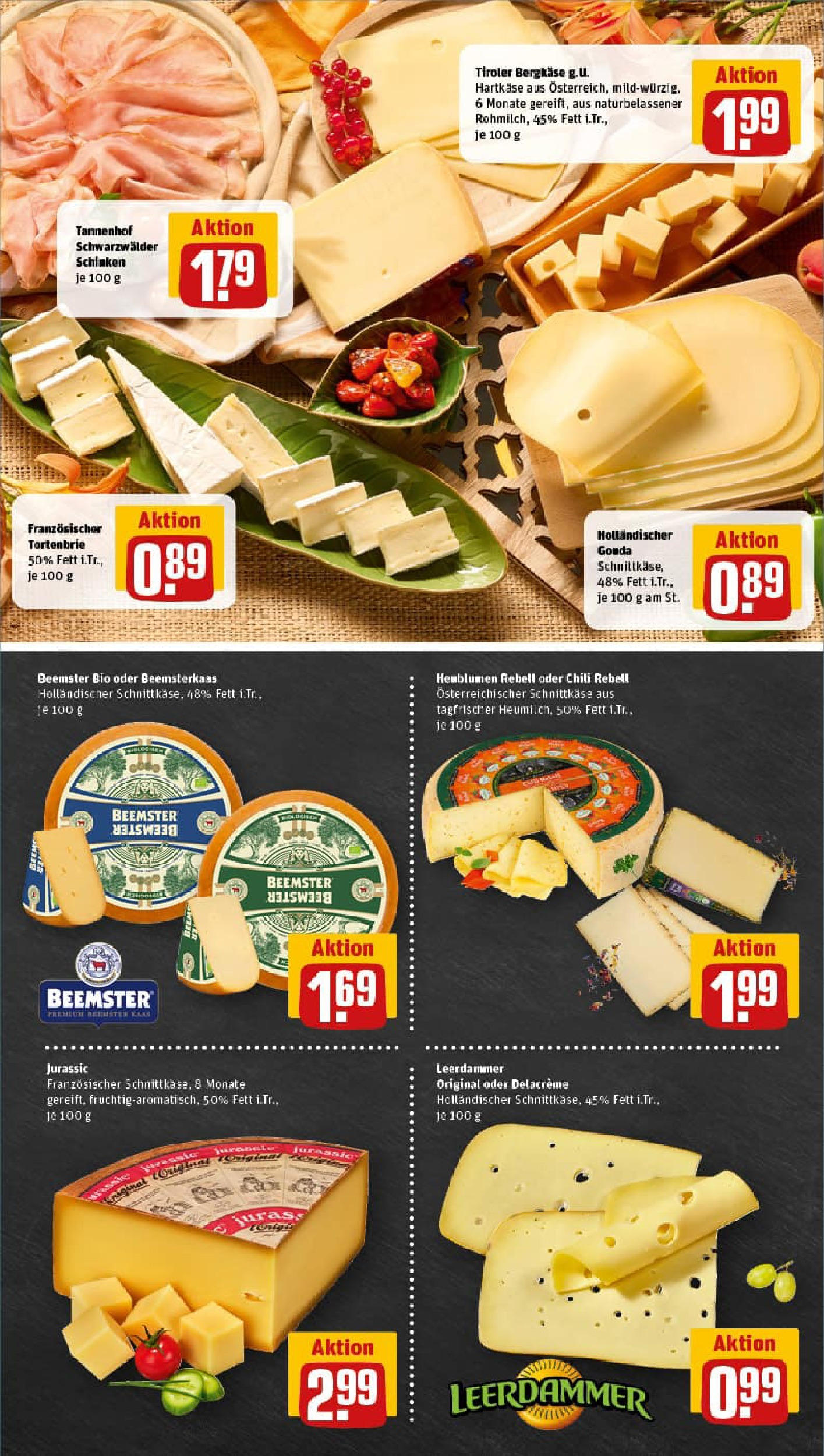 REWE Prospekt ab 28.07.2025 zum Blättern » Angebote | Seite: 9 | Produkte: Gouda, Leerdammer, Chili, Schinken REWE Prospekt ab 28.07.2025 zum Blättern » Angebote | Seite: 9 | Produkte: Gouda, Leerdammer, Chili, Schinken