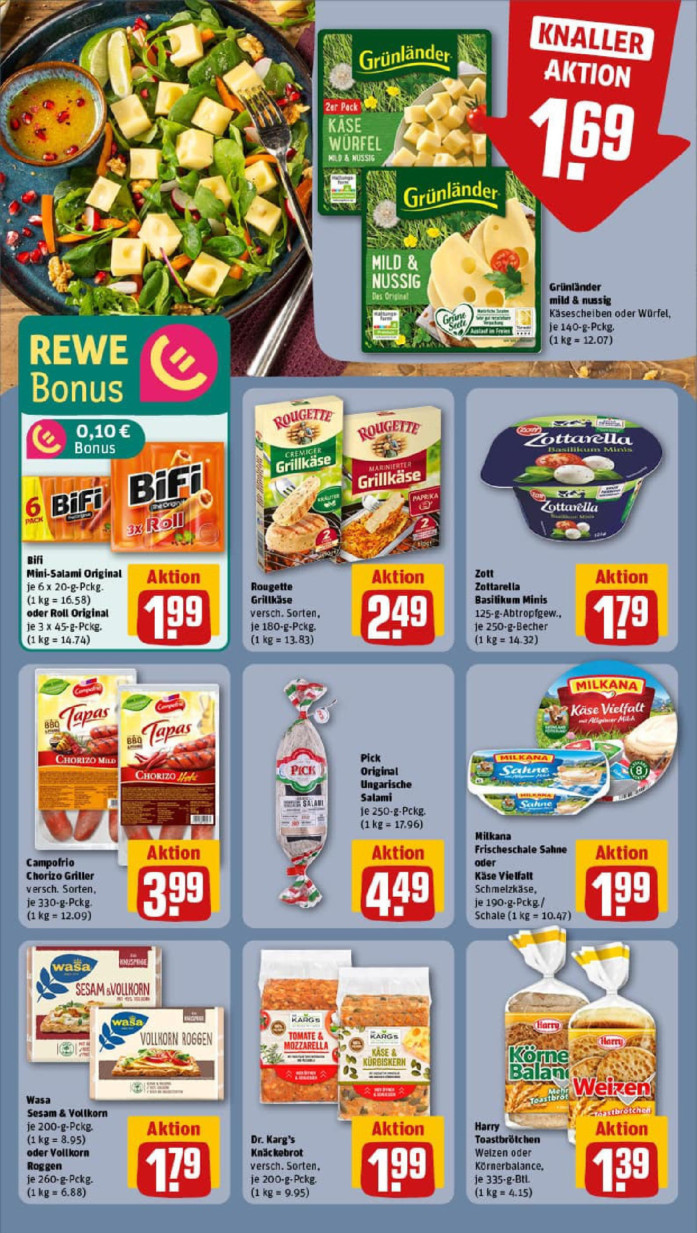 REWE Prospekt ab 28.07.2025 zum Blättern » Angebote | Seite: 10 | Produkte: Bifi, Paprika, Grunlander, Griller REWE Prospekt ab 28.07.2025 zum Blättern » Angebote | Seite: 10 | Produkte: Bifi, Paprika, Grunlander, Griller