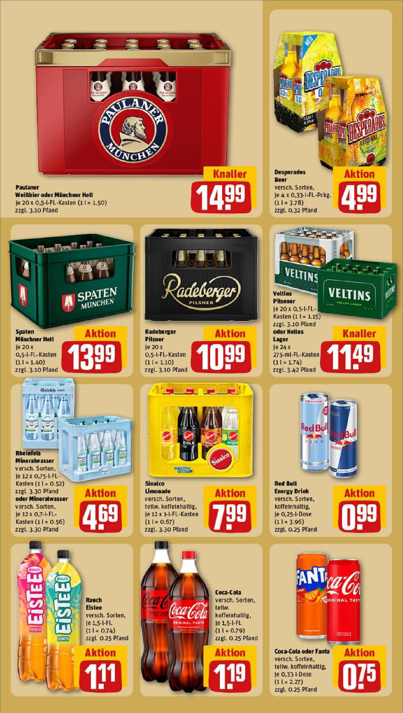 REWE Prospekt ab 28.07.2025 zum Blättern » Angebote | Seite: 22 | Produkte: Cola, Energy, Weißbier, Radeberger pilsner REWE Prospekt ab 28.07.2025 zum Blättern » Angebote | Seite: 22 | Produkte: Cola, Energy, Weißbier, Radeberger pilsner