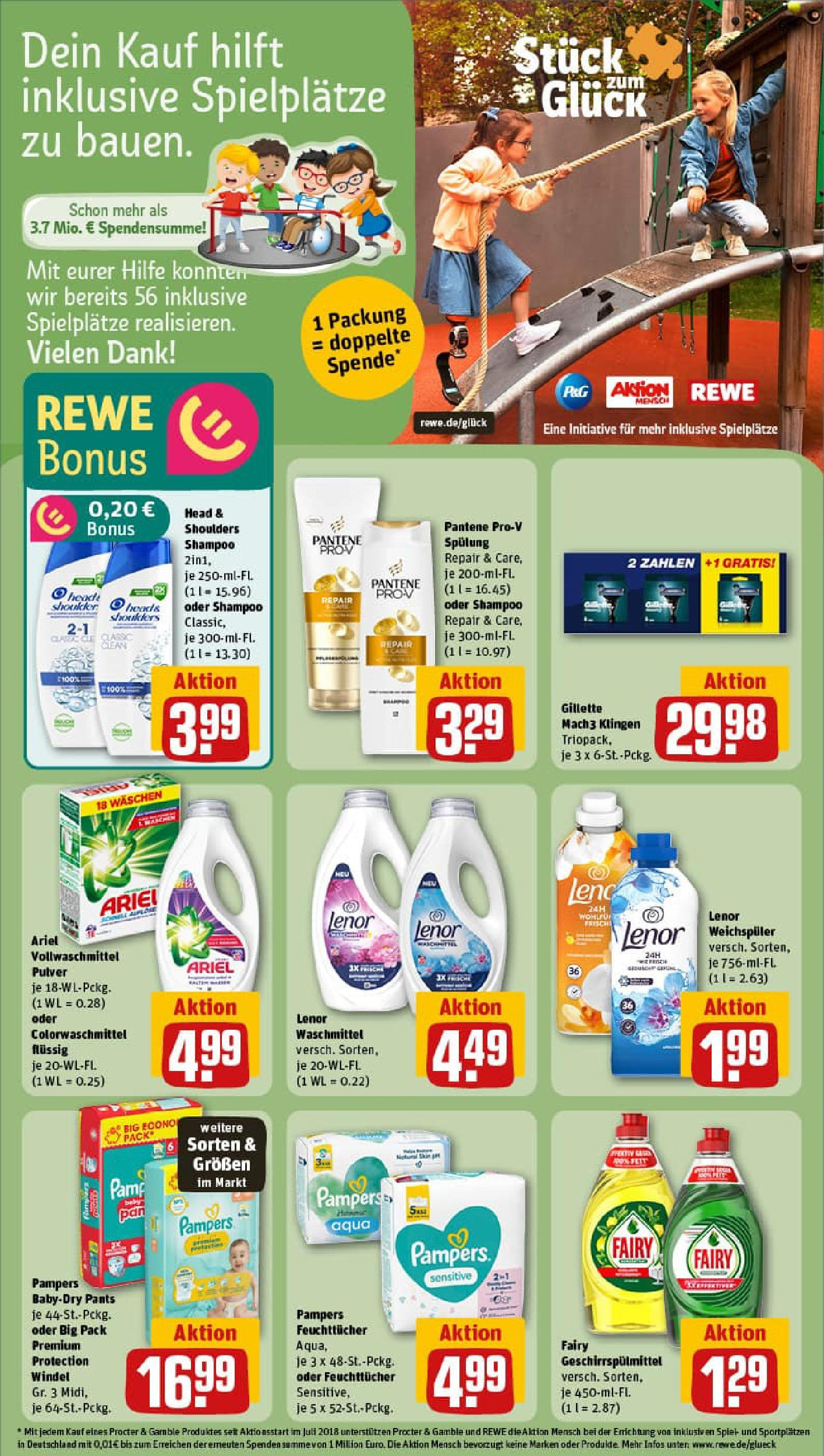 REWE Prospekt ab 28.07.2025 zum Blättern » Angebote | Seite: 29 | Produkte: Lenor, Pampers, Weichspüler, Waschmittel REWE Prospekt ab 28.07.2025 zum Blättern » Angebote | Seite: 29 | Produkte: Lenor, Pampers, Weichspüler, Waschmittel