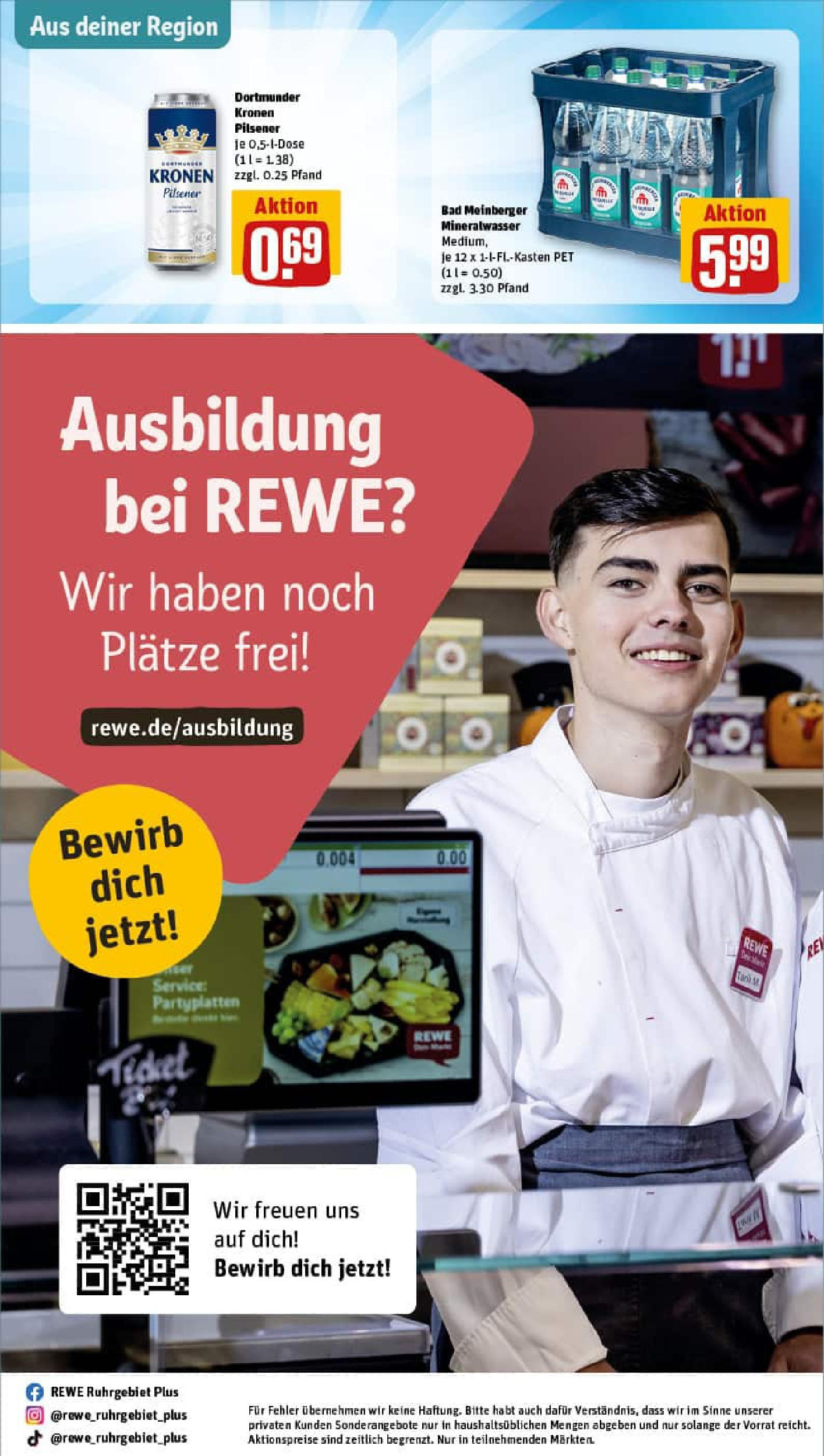 REWE Prospekt ab 28.07.2025 zum Blättern » Angebote | Seite: 33 | Produkte: Bad, Mineralwasser