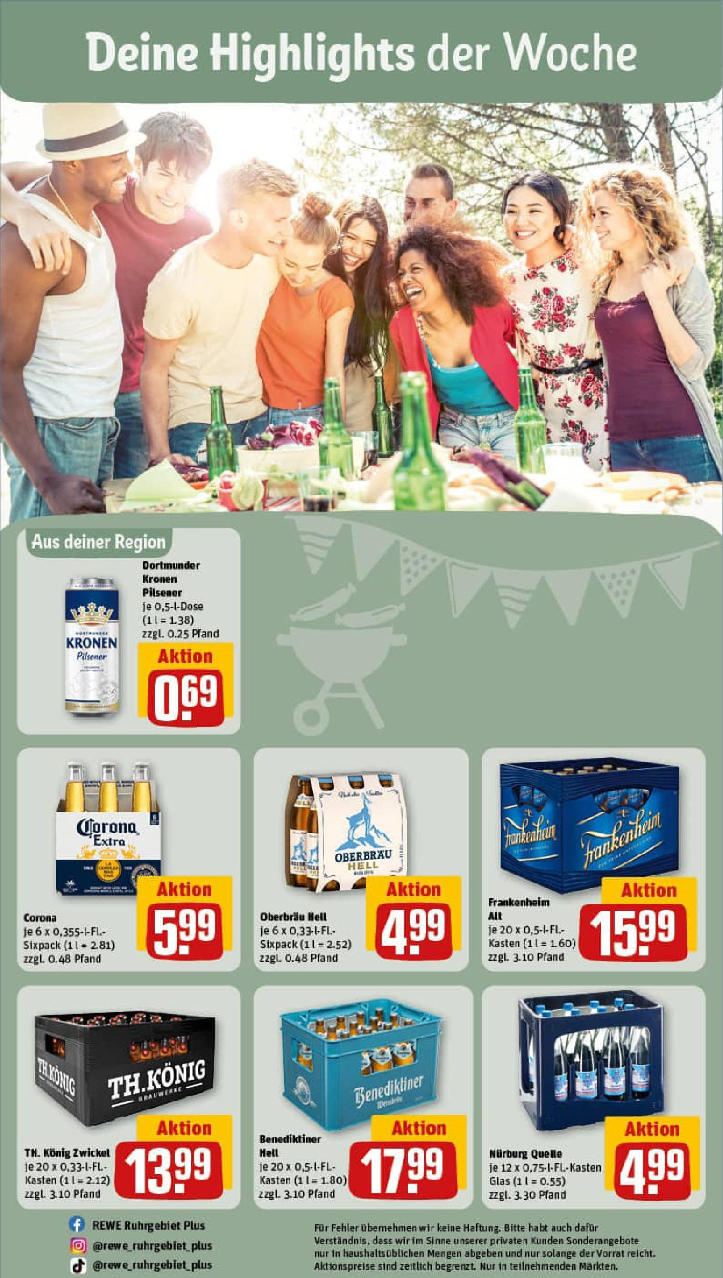 REWE Prospekt ab 27.07.2025 zum Blättern » Angebote | Seite: 34 | Produkte: Benediktiner hell REWE Prospekt ab 27.07.2025 zum Blättern » Angebote | Seite: 34 | Produkte: Benediktiner hell