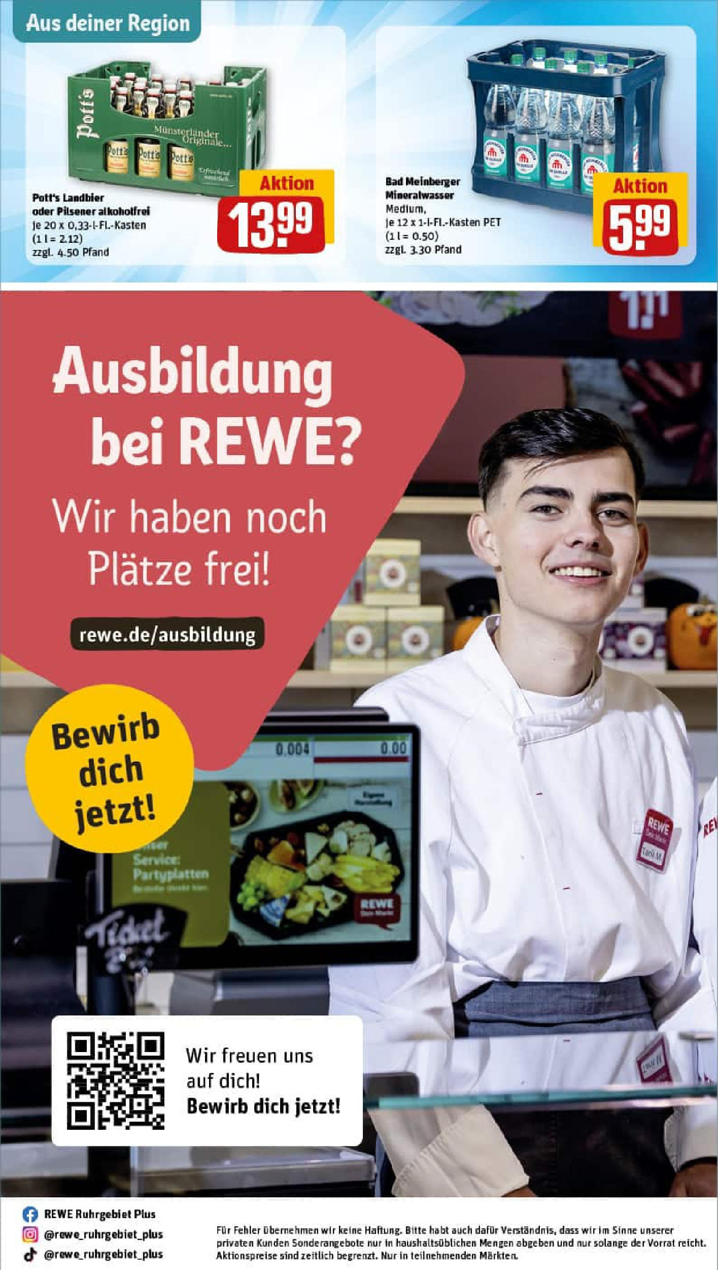 REWE Prospekt ab 27.07.2025 zum Blättern » Angebote | Seite: 29 | Produkte: Bad, Mineralwasser REWE Prospekt ab 27.07.2025 zum Blättern » Angebote | Seite: 29 | Produkte: Bad, Mineralwasser