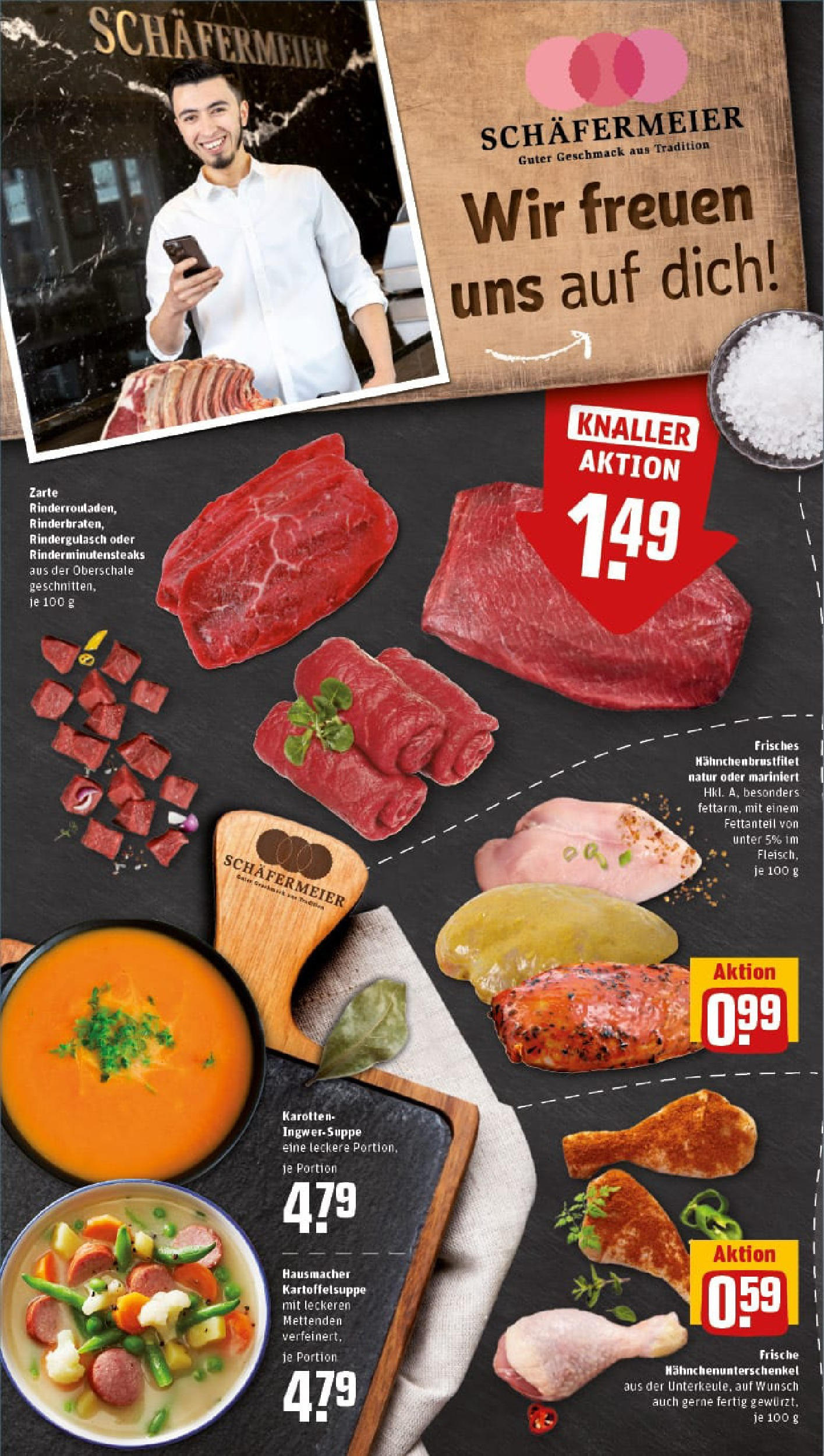 REWE Prospekt ab 27.07.2025 zum Blättern » Angebote | Seite: 6 | Produkte: Rindergulasch REWE Prospekt ab 27.07.2025 zum Blättern » Angebote | Seite: 6 | Produkte: Rindergulasch