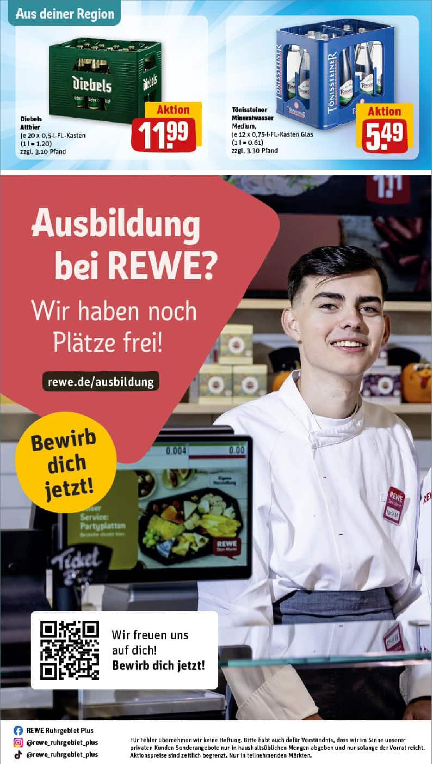 REWE Prospekt ab 27.07.2025 zum Blättern » Angebote | Seite: 33 | Produkte: Mineralwasser, Diebels