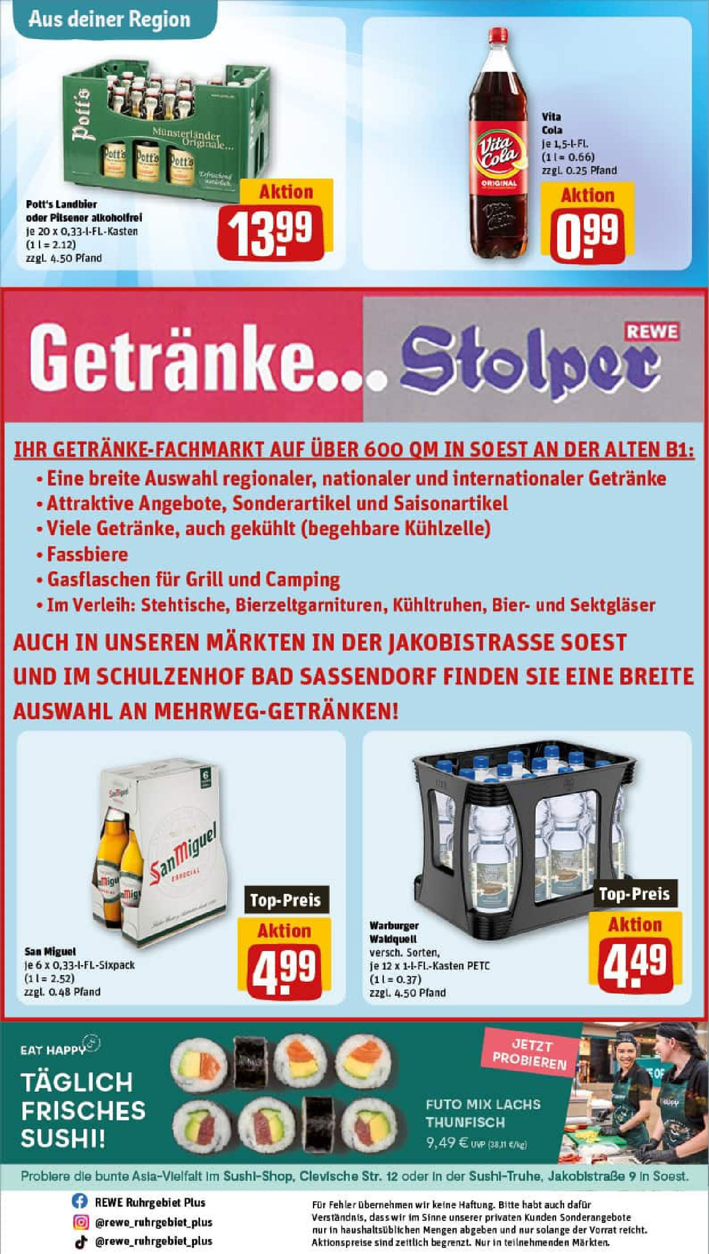 REWE Prospekt ab 27.07.2025 zum Blättern » Angebote | Seite: 33 | Produkte: Grill, Thunfisch, Lachs, Vita cola REWE Prospekt ab 27.07.2025 zum Blättern » Angebote | Seite: 33 | Produkte: Grill, Thunfisch, Lachs, Vita cola