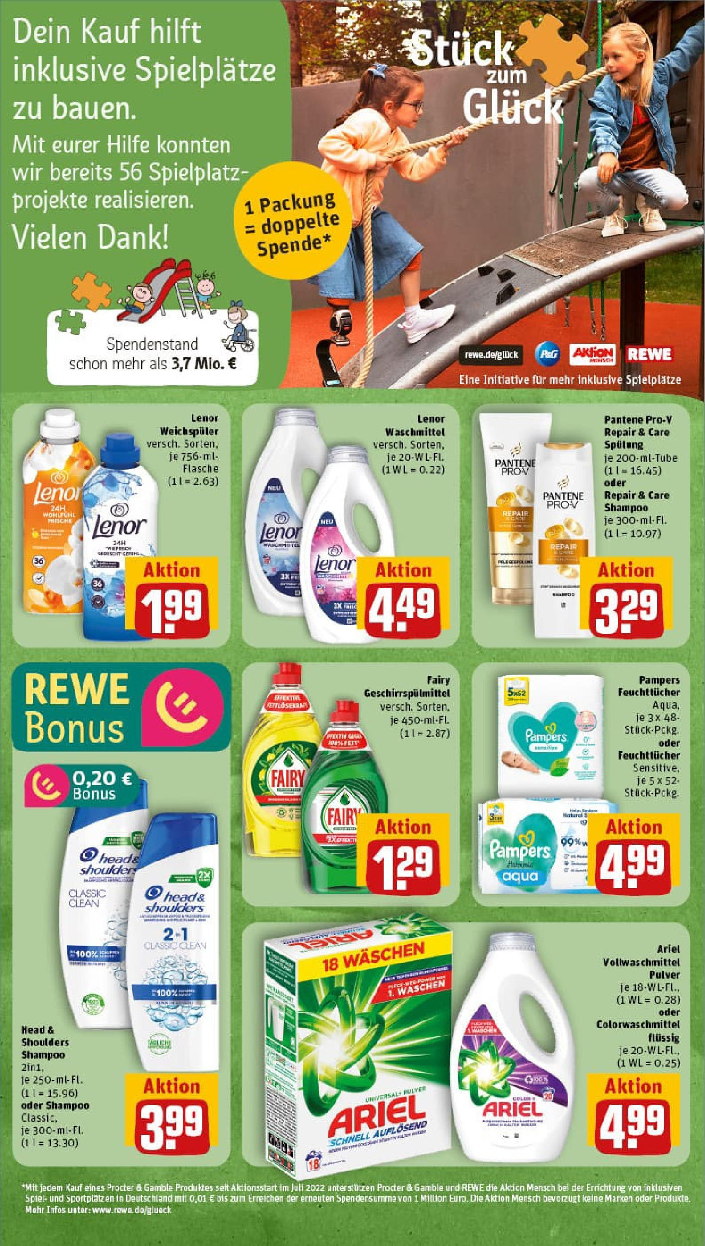 REWE Prospekt ab 27.07.2025 zum Blättern » Angebote | Seite: 29 | Produkte: Spiel, Ariel, Spülung, Waschmittel REWE Prospekt ab 27.07.2025 zum Blättern » Angebote | Seite: 29 | Produkte: Spiel, Ariel, Spülung, Waschmittel