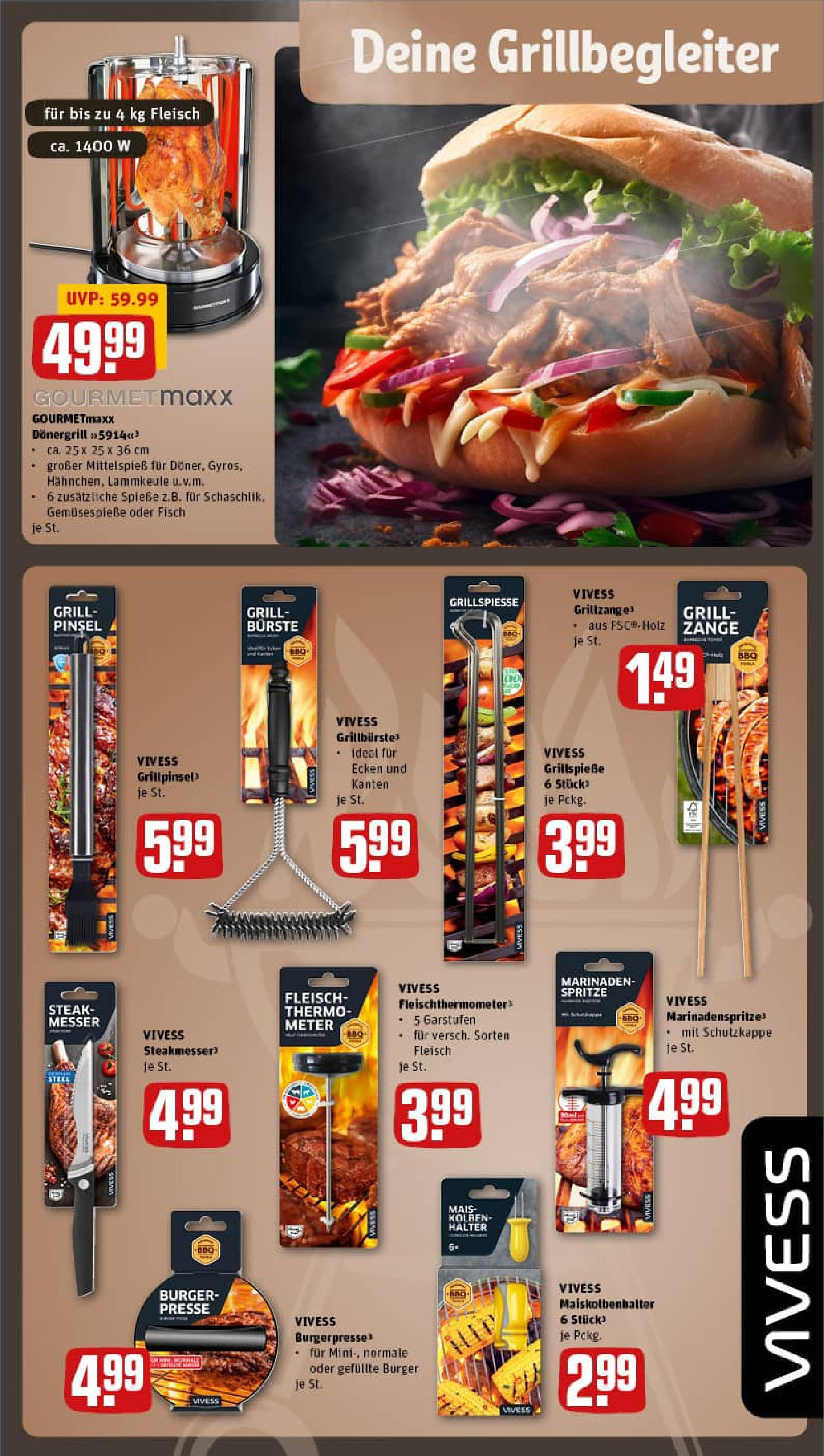REWE Prospekt ab 27.07.2025 zum Blättern » Angebote | Seite: 36 | Produkte: Lammkeule, Grill, Spieße, Bürste REWE Prospekt ab 27.07.2025 zum Blättern » Angebote | Seite: 36 | Produkte: Lammkeule, Grill, Spieße, Bürste