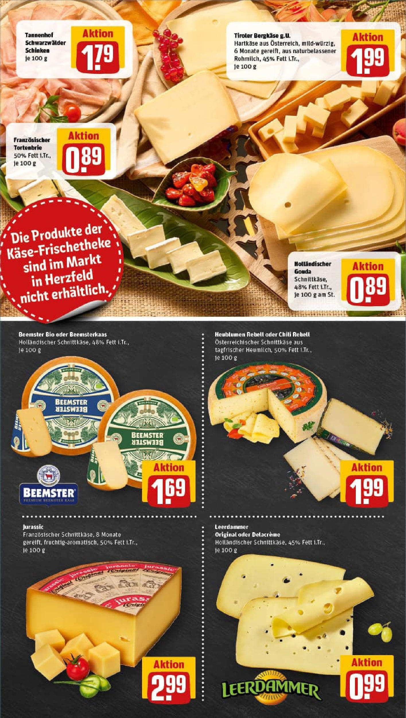 REWE Prospekt ab 27.07.2025 zum Blättern » Angebote | Seite: 9 | Produkte: Gouda, Leerdammer, Chili, Schinken REWE Prospekt ab 27.07.2025 zum Blättern » Angebote | Seite: 9 | Produkte: Gouda, Leerdammer, Chili, Schinken
