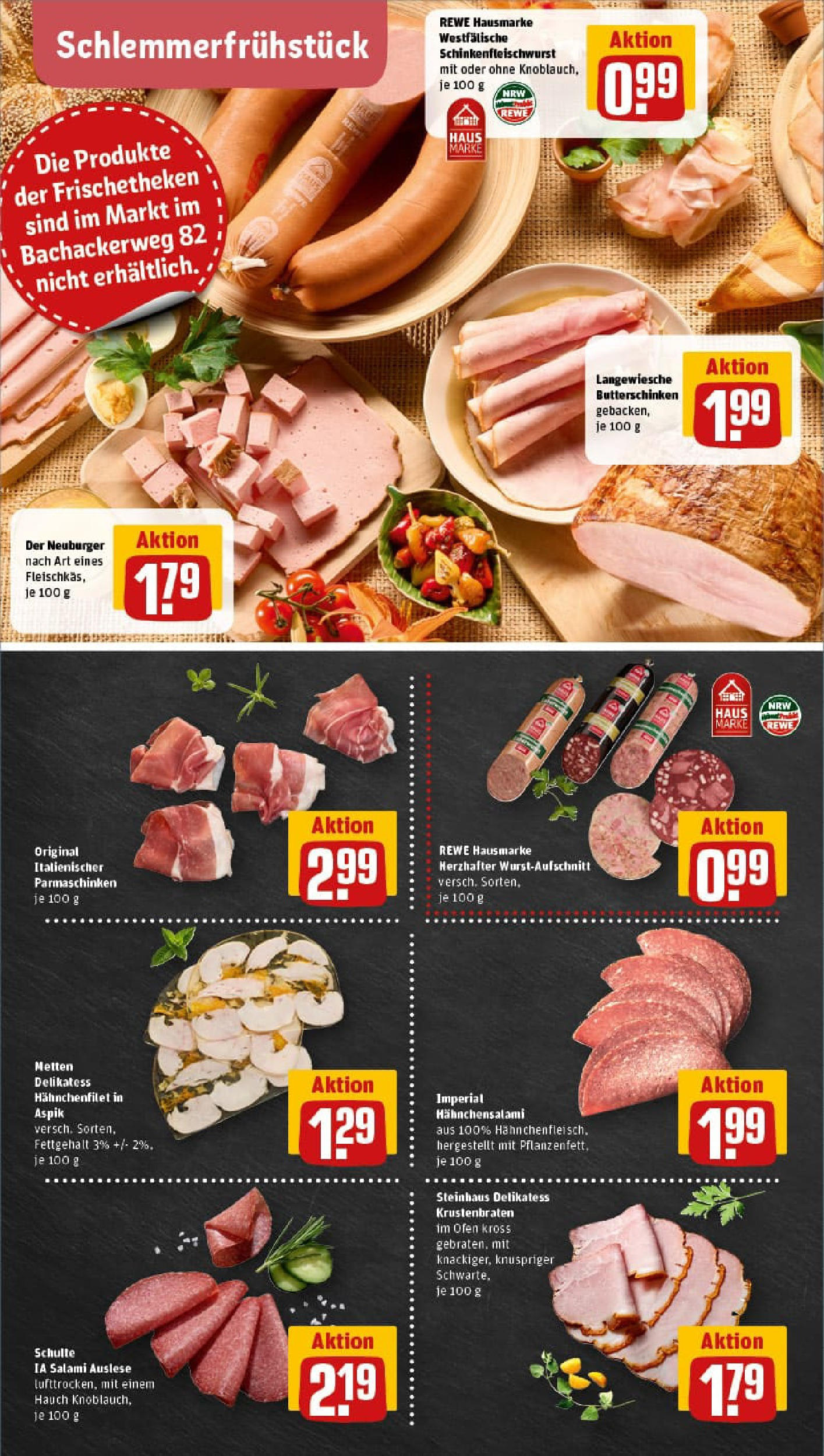 REWE Prospekt ab 27.07.2025 zum Blättern » Angebote | Seite: 8 | Produkte: Ofen, Krustenbraten, Knoblauch, Salami