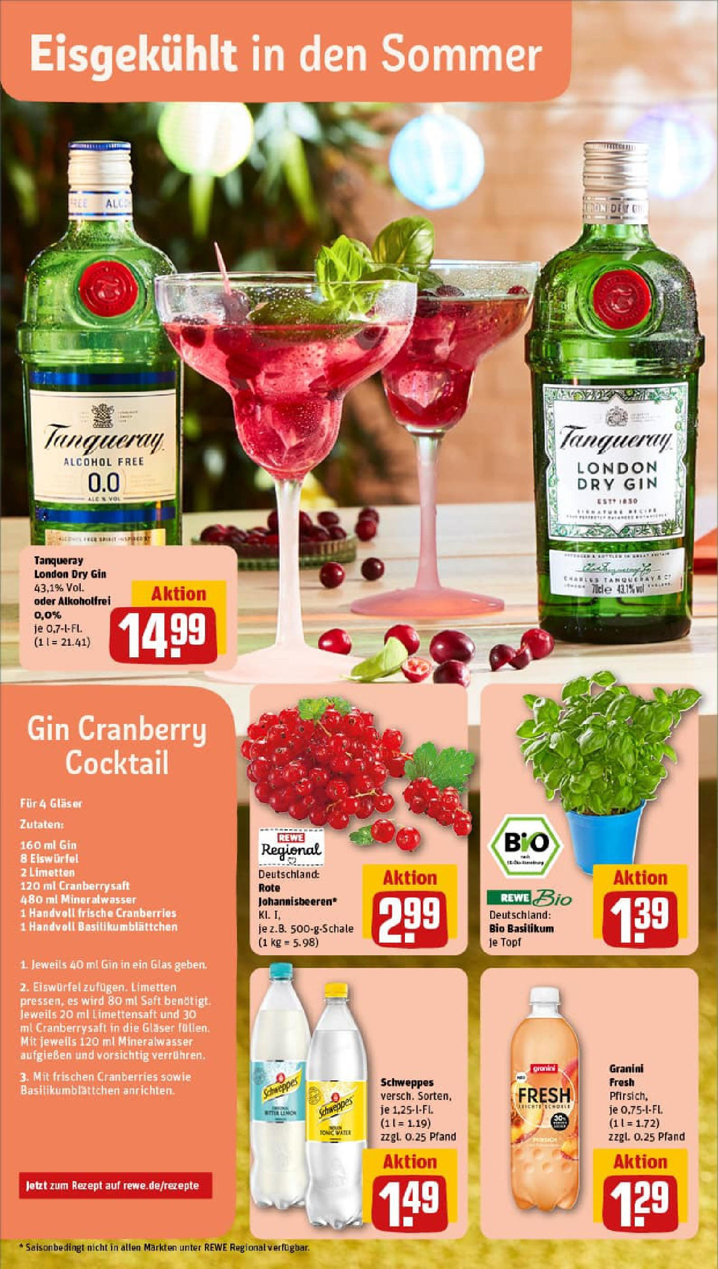 REWE Prospekt ab 27.07.2025 zum Blättern » Angebote | Seite: 4 | Produkte: Limetten, Mineralwasser, Granini, Gin REWE Prospekt ab 27.07.2025 zum Blättern » Angebote | Seite: 4 | Produkte: Limetten, Mineralwasser, Granini, Gin