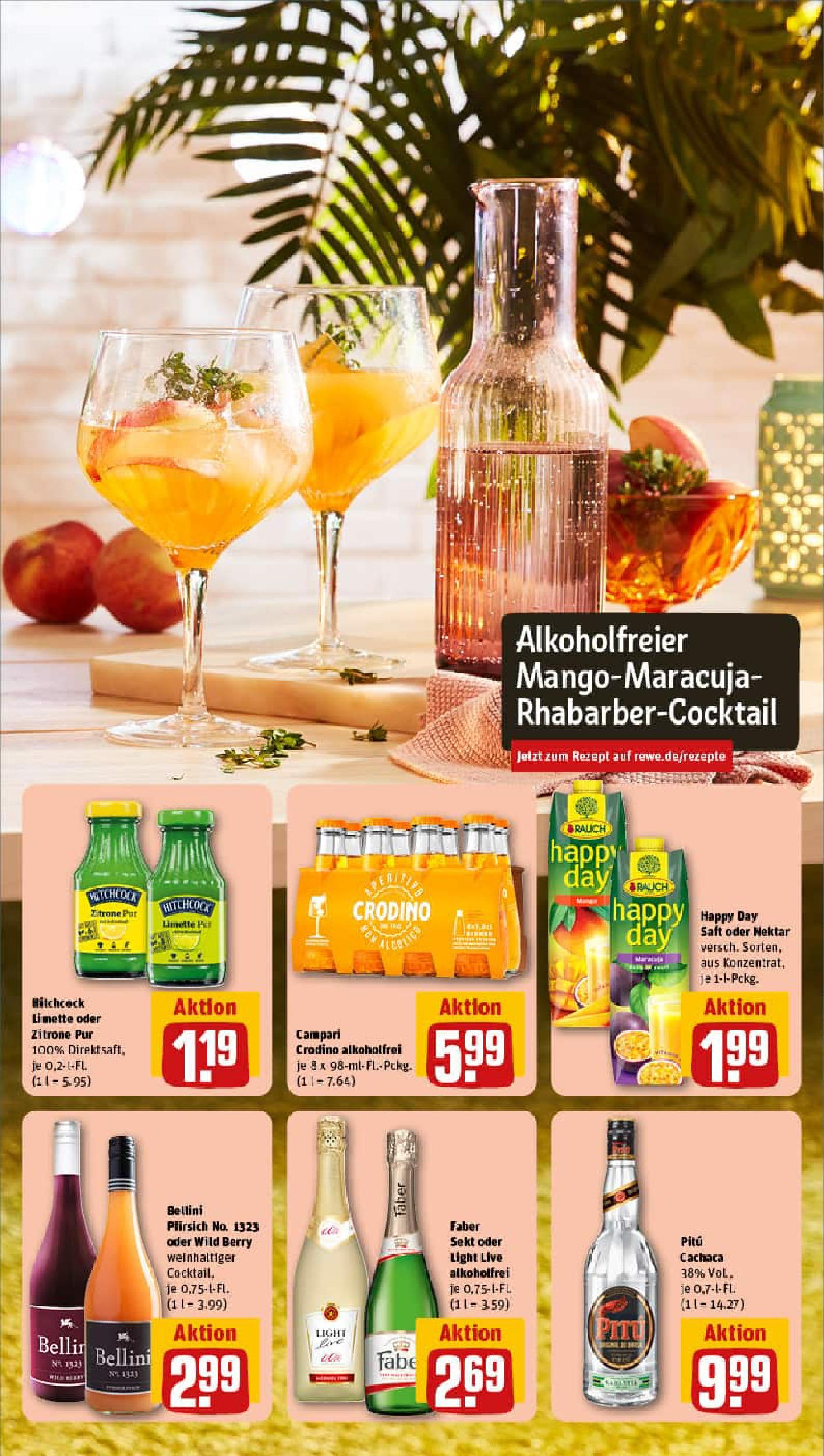 REWE Prospekt ab 27.07.2025 zum Blättern » Angebote | Seite: 9 | Produkte: Sekt, Campari, Pfirsich, Saft REWE Prospekt ab 27.07.2025 zum Blättern » Angebote | Seite: 9 | Produkte: Sekt, Campari, Pfirsich, Saft