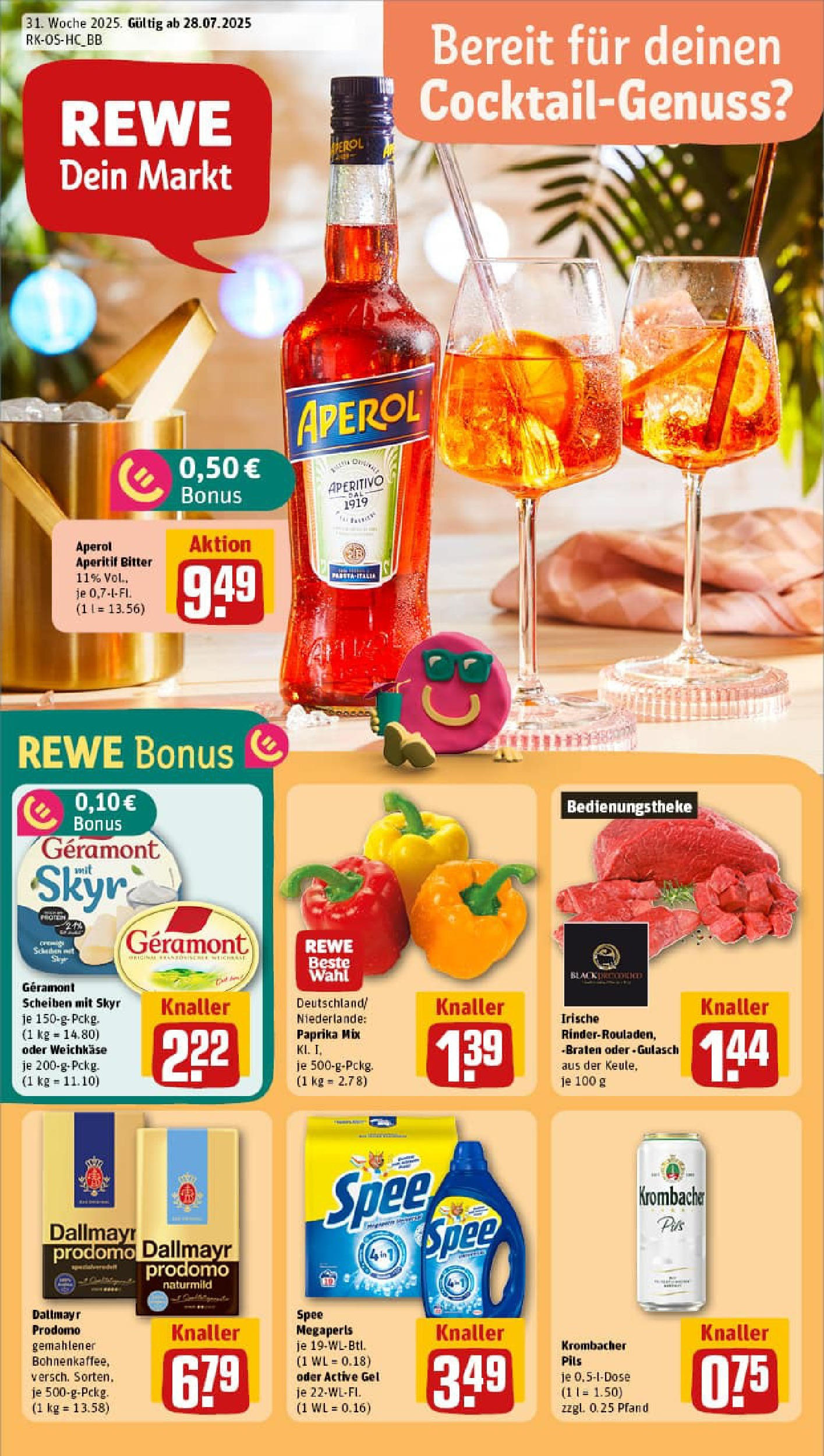 REWE Prospekt ab 27.07.2025 nächste Woche - Prospekt Halle (Saale)	