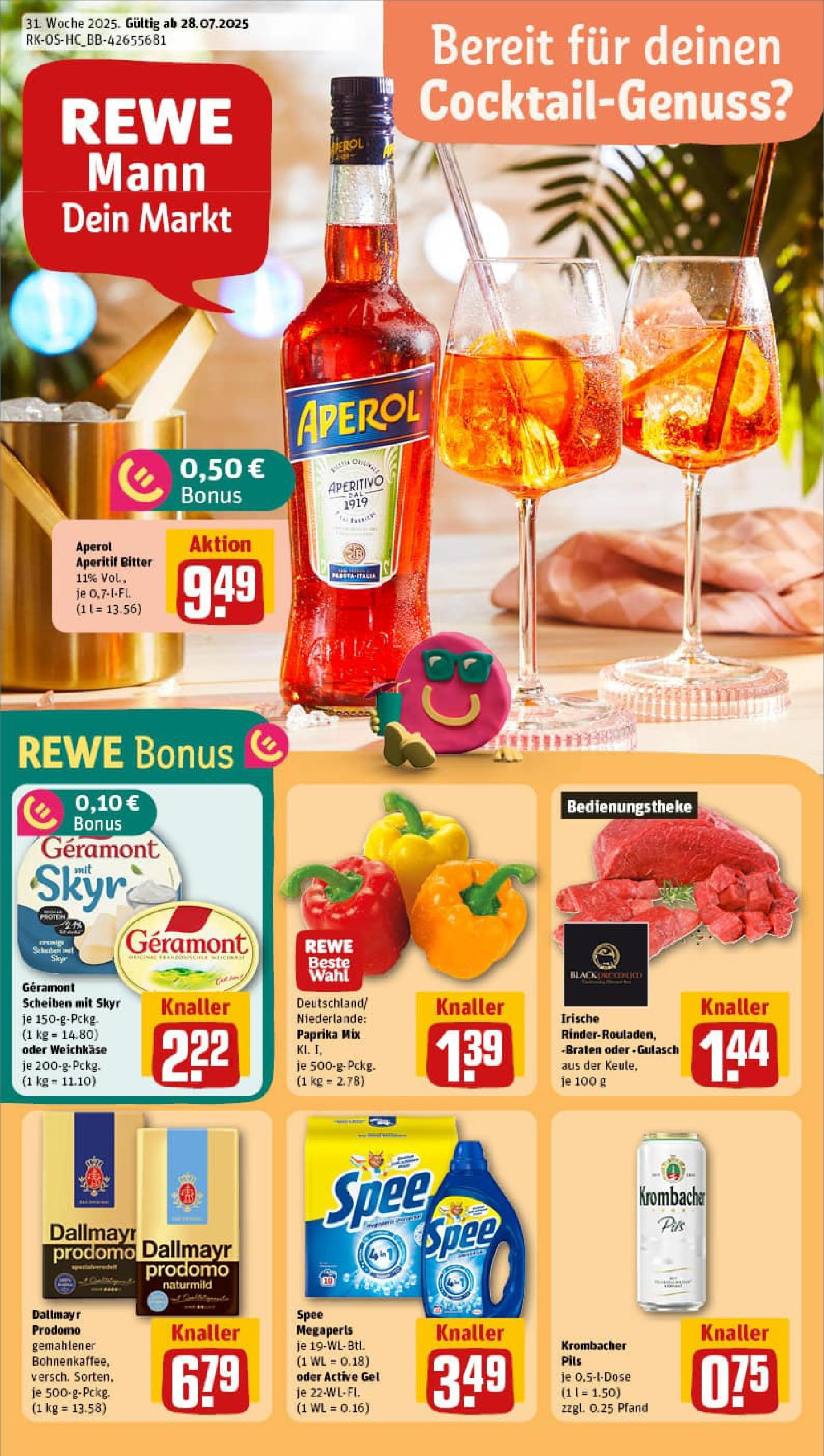 REWE Prospekt ab 27.07.2025 nächste Woche - Prospekt Halle (Saale)	