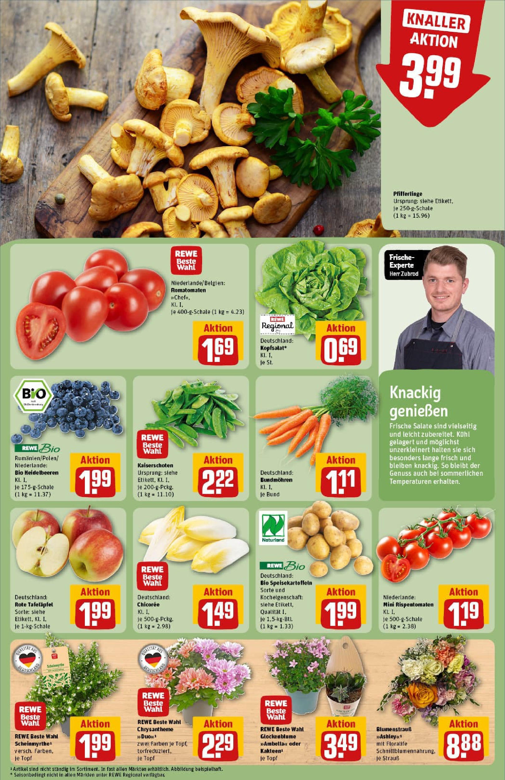 REWE Prospekt ab 27.07.2025 zum Blättern » Angebote | Seite: 9 | Produkte: Heidelbeeren, Pfifferlinge REWE Prospekt ab 27.07.2025 zum Blättern » Angebote | Seite: 9 | Produkte: Heidelbeeren, Pfifferlinge