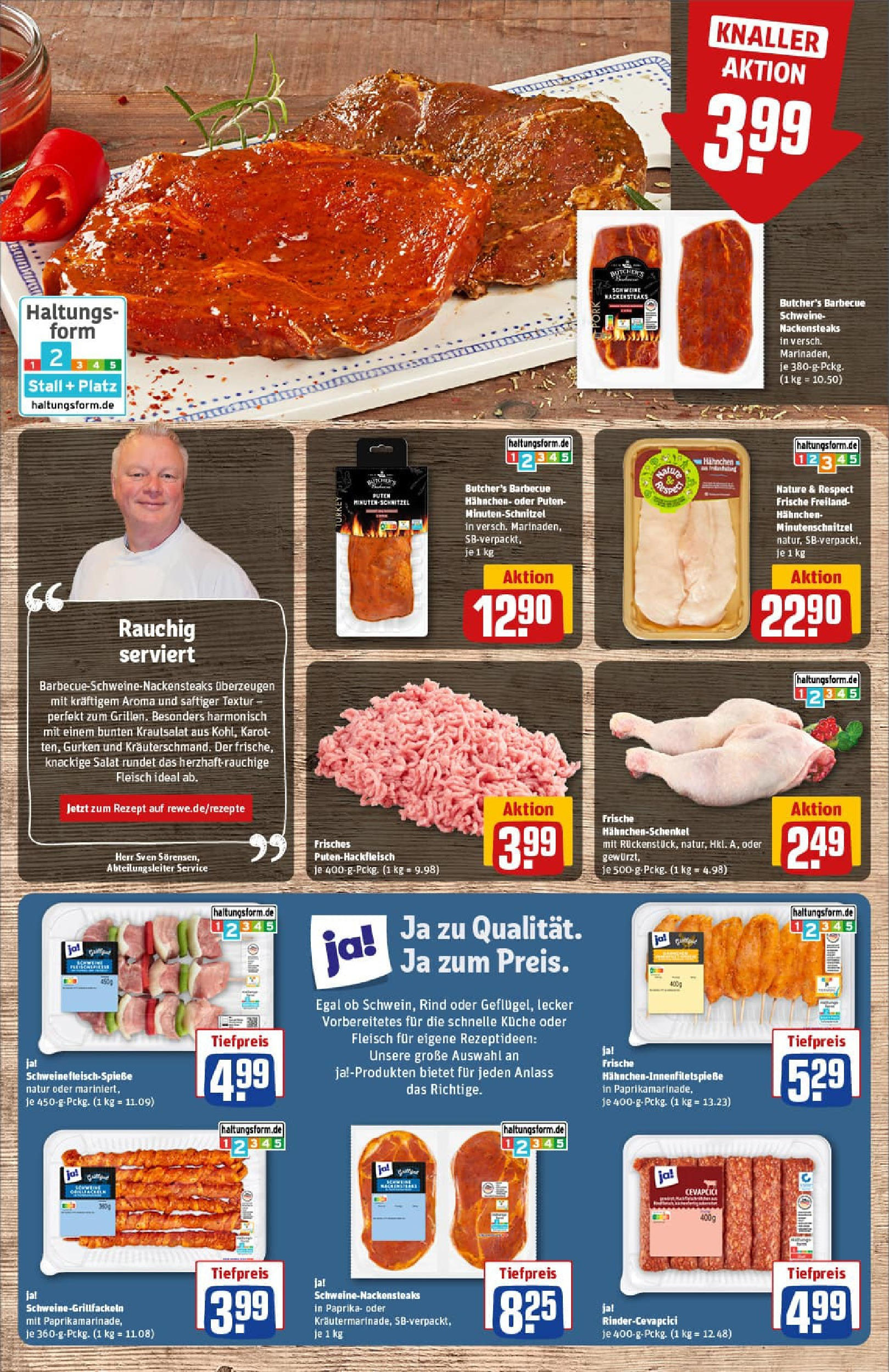 REWE Prospekt ab 27.07.2025 zum Blättern » Angebote | Seite: 10 | Produkte: Grill, Paprika, Fleisch, Salat