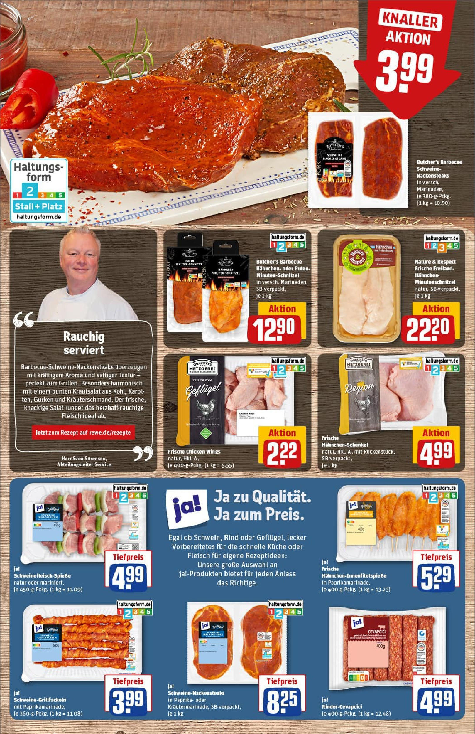 REWE Prospekt ab 27.07.2025 zum Blättern » Angebote | Seite: 10 | Produkte: Nackensteaks, Küche, Cevapcici, Gurken REWE Prospekt ab 27.07.2025 zum Blättern » Angebote | Seite: 10 | Produkte: Nackensteaks, Küche, Cevapcici, Gurken
