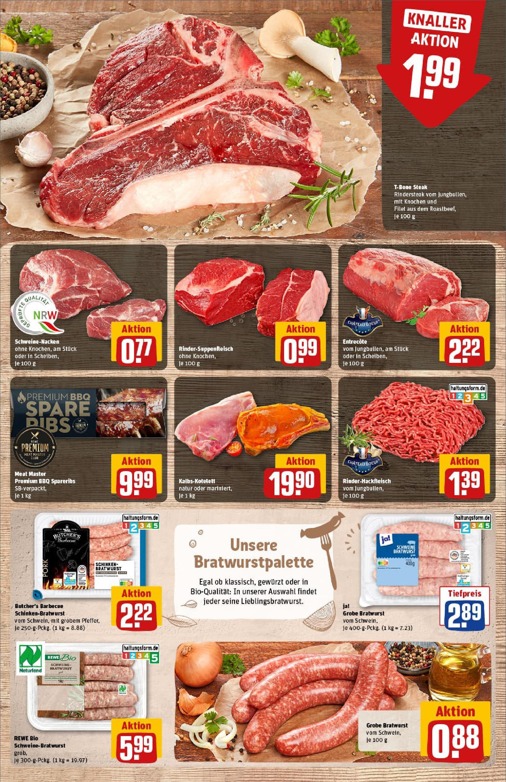REWE Prospekt ab 27.07.2025 zum Blättern » Angebote | Seite: 11 | Produkte: Bratwurst, Schweinenacken, Entrecote, Schinken REWE Prospekt ab 27.07.2025 zum Blättern » Angebote | Seite: 11 | Produkte: Bratwurst, Schweinenacken, Entrecote, Schinken