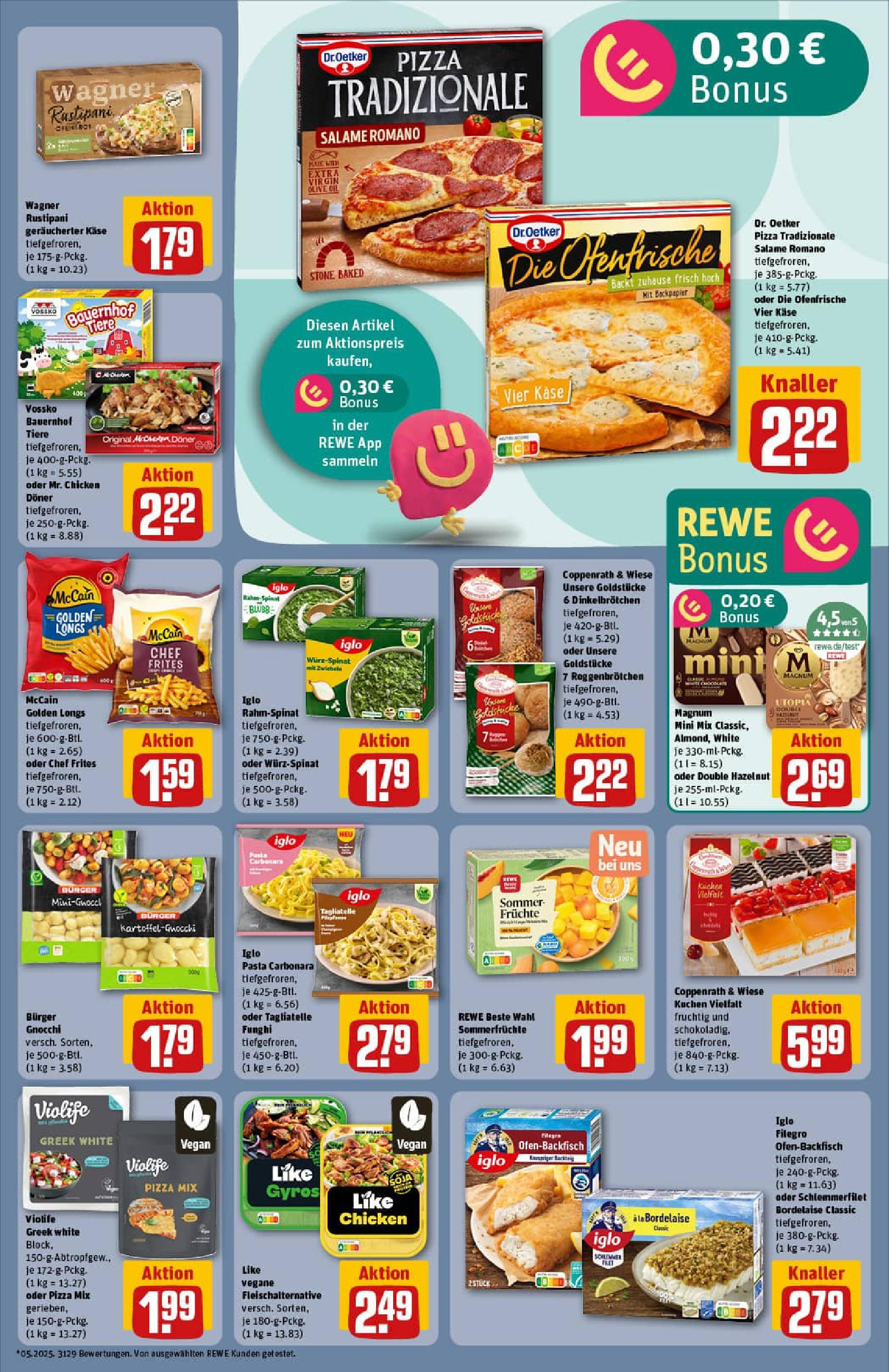 REWE Prospekt ab 27.07.2025 zum Blättern » Angebote | Seite: 21 | Produkte: Burger, McCain, Ofenfrische, Kuchen