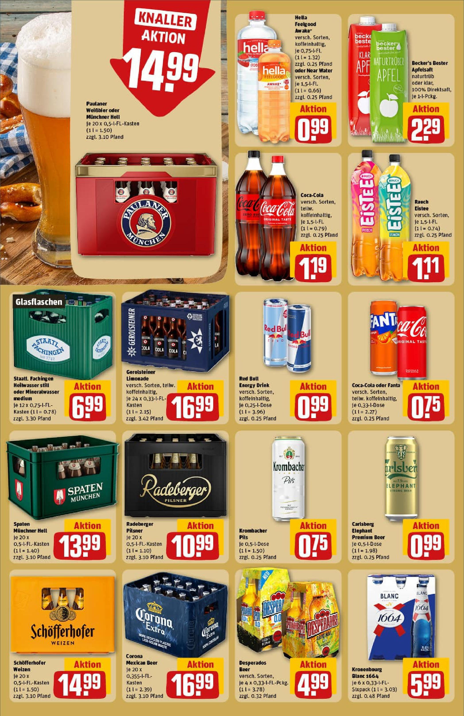 REWE Prospekt ab 27.07.2025 zum Blättern » Angebote | Seite: 18 | Produkte: Weißbier, Äpfel, Mineralwasser, Radeberger pilsner REWE Prospekt ab 27.07.2025 zum Blättern » Angebote | Seite: 18 | Produkte: Weißbier, Äpfel, Mineralwasser, Radeberger pilsner