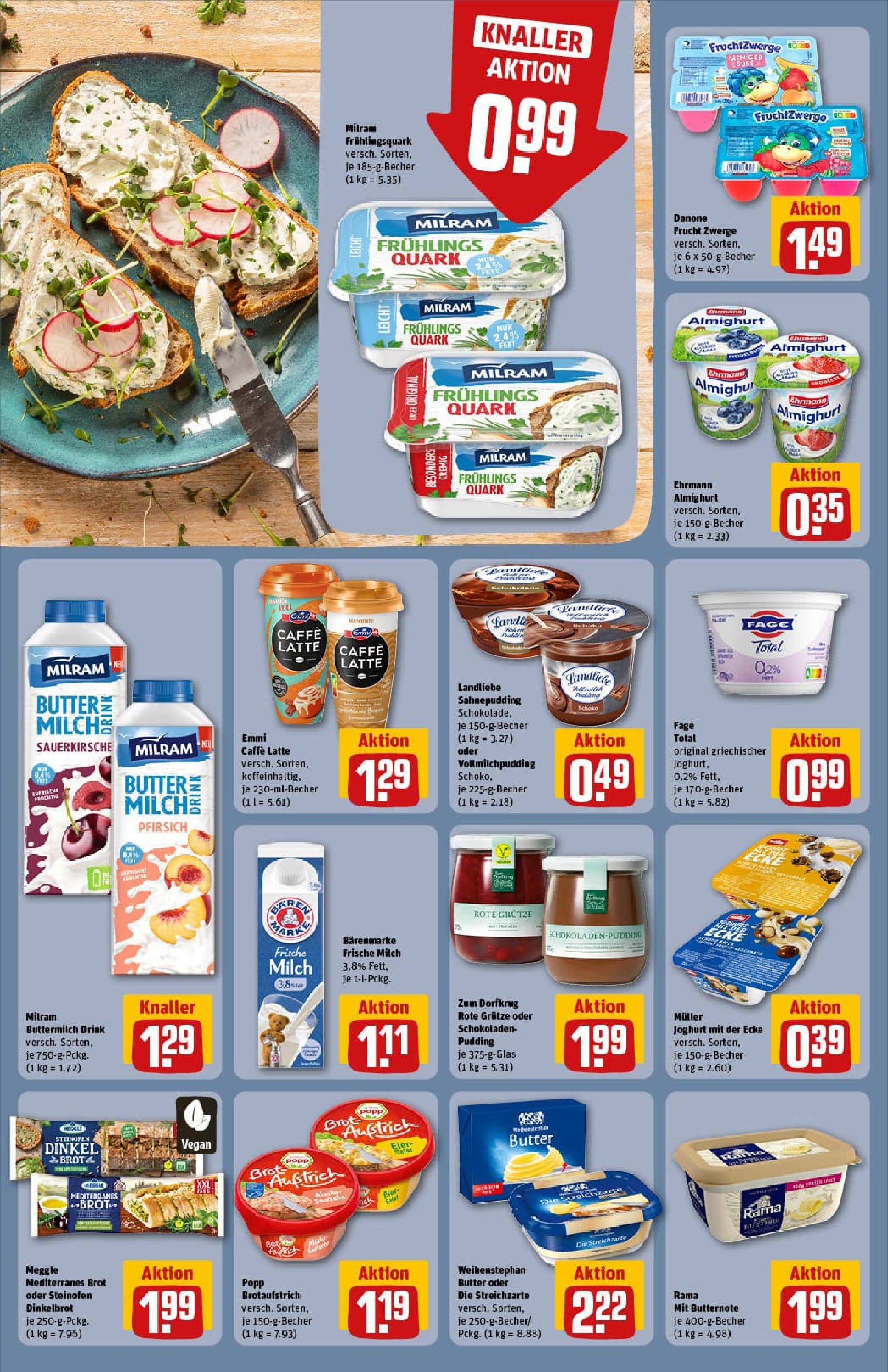 REWE Prospekt ab 27.07.2025 zum Blättern » Angebote | Seite: 20 | Produkte: Rama, Quark, Fruchtzwerge, Brot REWE Prospekt ab 27.07.2025 zum Blättern » Angebote | Seite: 20 | Produkte: Rama, Quark, Fruchtzwerge, Brot