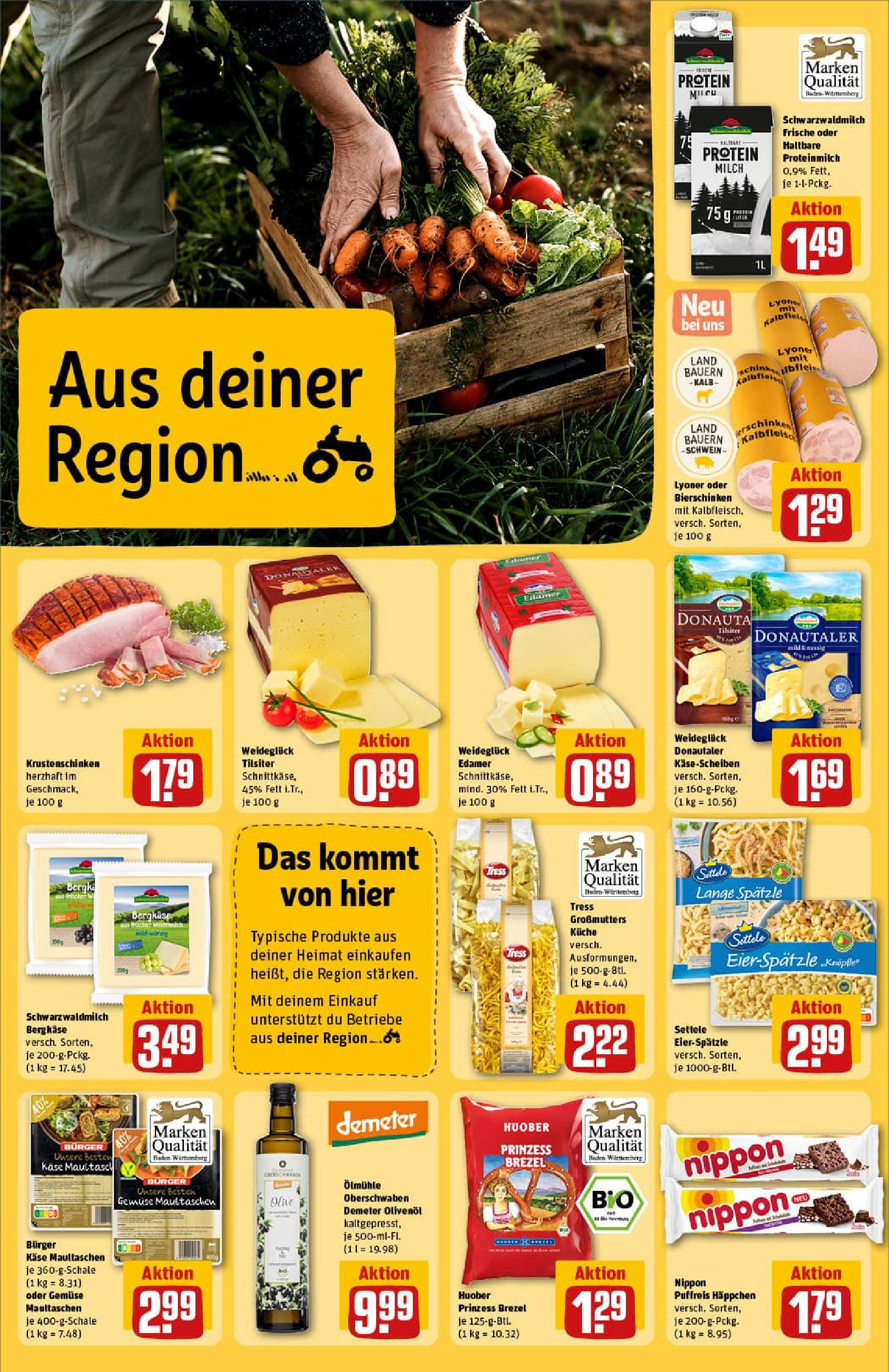 REWE Prospekt ab 27.07.2025 zum Blättern » Angebote | Seite: 26 | Produkte: Haltbare milch, Küche, Burger, Pasta REWE Prospekt ab 27.07.2025 zum Blättern » Angebote | Seite: 26 | Produkte: Haltbare milch, Küche, Burger, Pasta