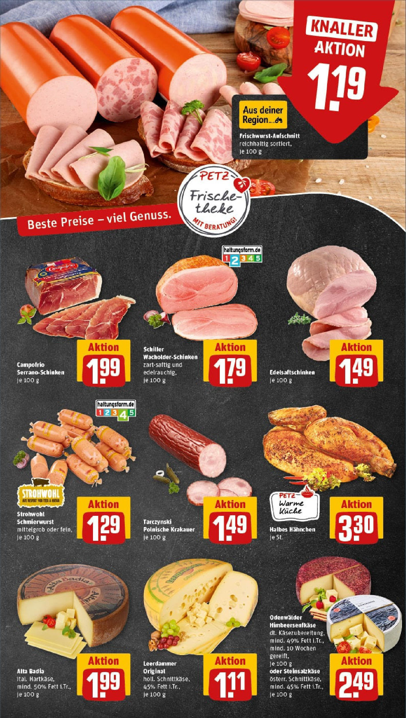 REWE Prospekt ab 27.07.2025 zum Blättern » Angebote | Seite: 13 | Produkte: Hahnchen, Käse, Küche, Leerdammer REWE Prospekt ab 27.07.2025 zum Blättern » Angebote | Seite: 13 | Produkte: Hahnchen, Käse, Küche, Leerdammer