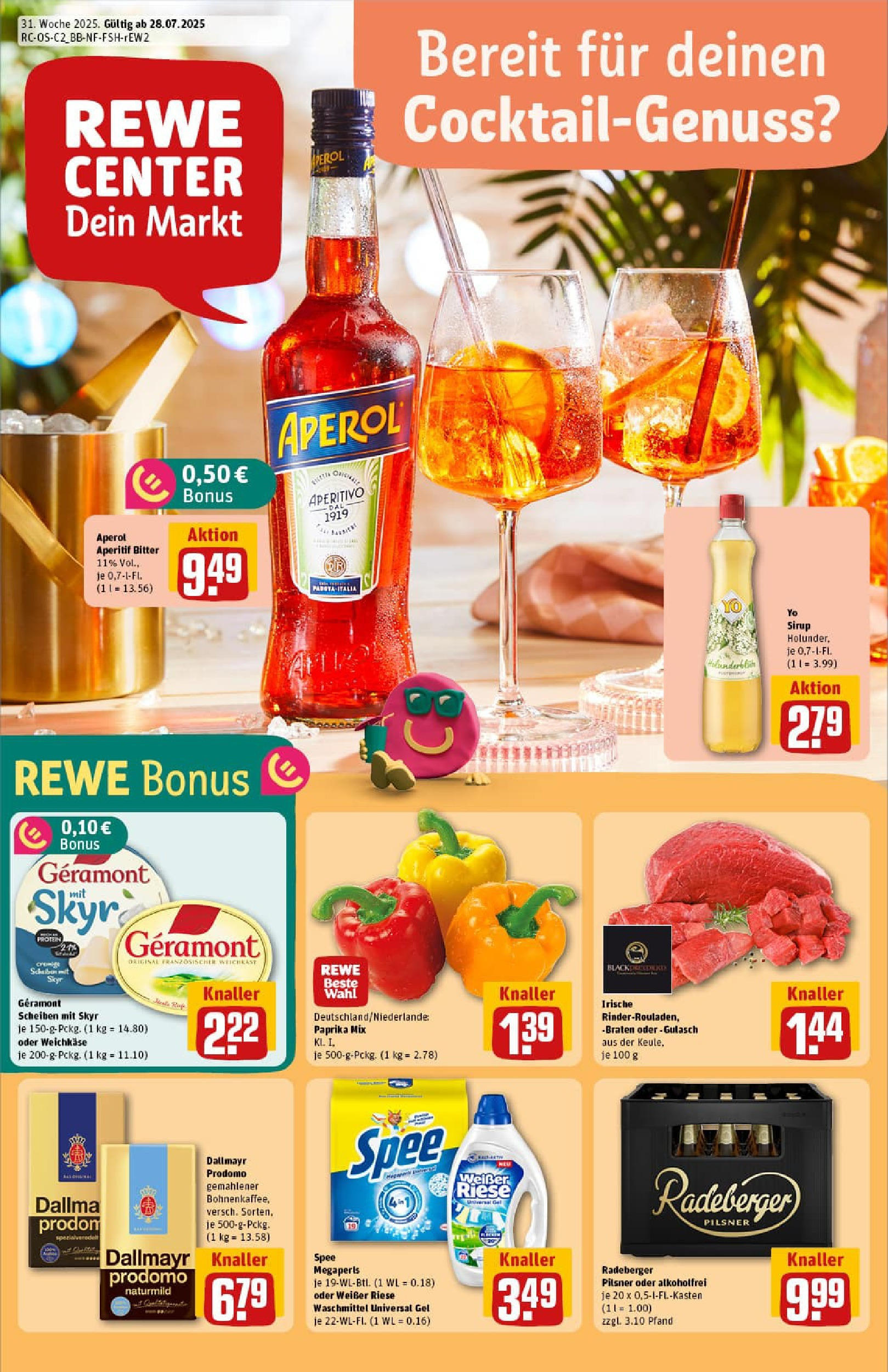 REWE Prospekt ab 27.07.2025 nächste Woche - Prospekt Lutherstadt Eisleben	