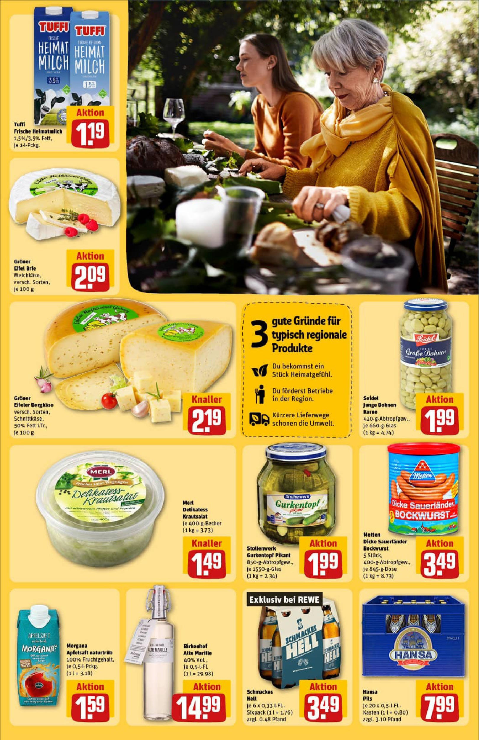 REWE Prospekt ab 27.07.2025 zum Blättern » Angebote | Seite: 29 | Produkte: Bockwurst, Milch, Pils, Paprika REWE Prospekt ab 27.07.2025 zum Blättern » Angebote | Seite: 29 | Produkte: Bockwurst, Milch, Pils, Paprika