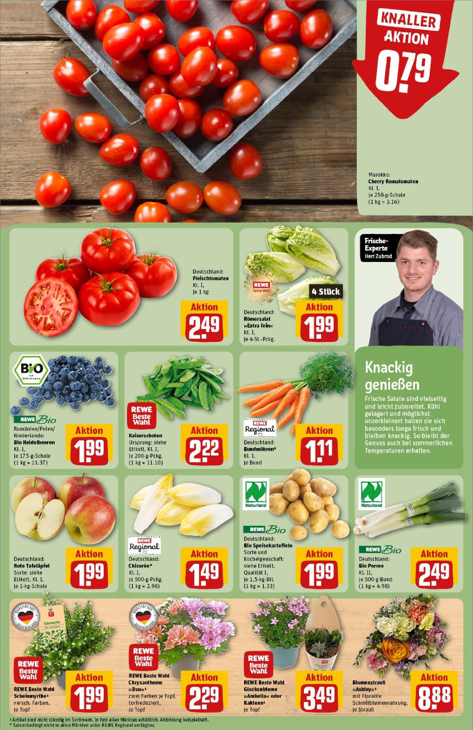 REWE Prospekt ab 27.07.2025 zum Blättern » Angebote | Seite: 9 | Produkte: Heidelbeeren