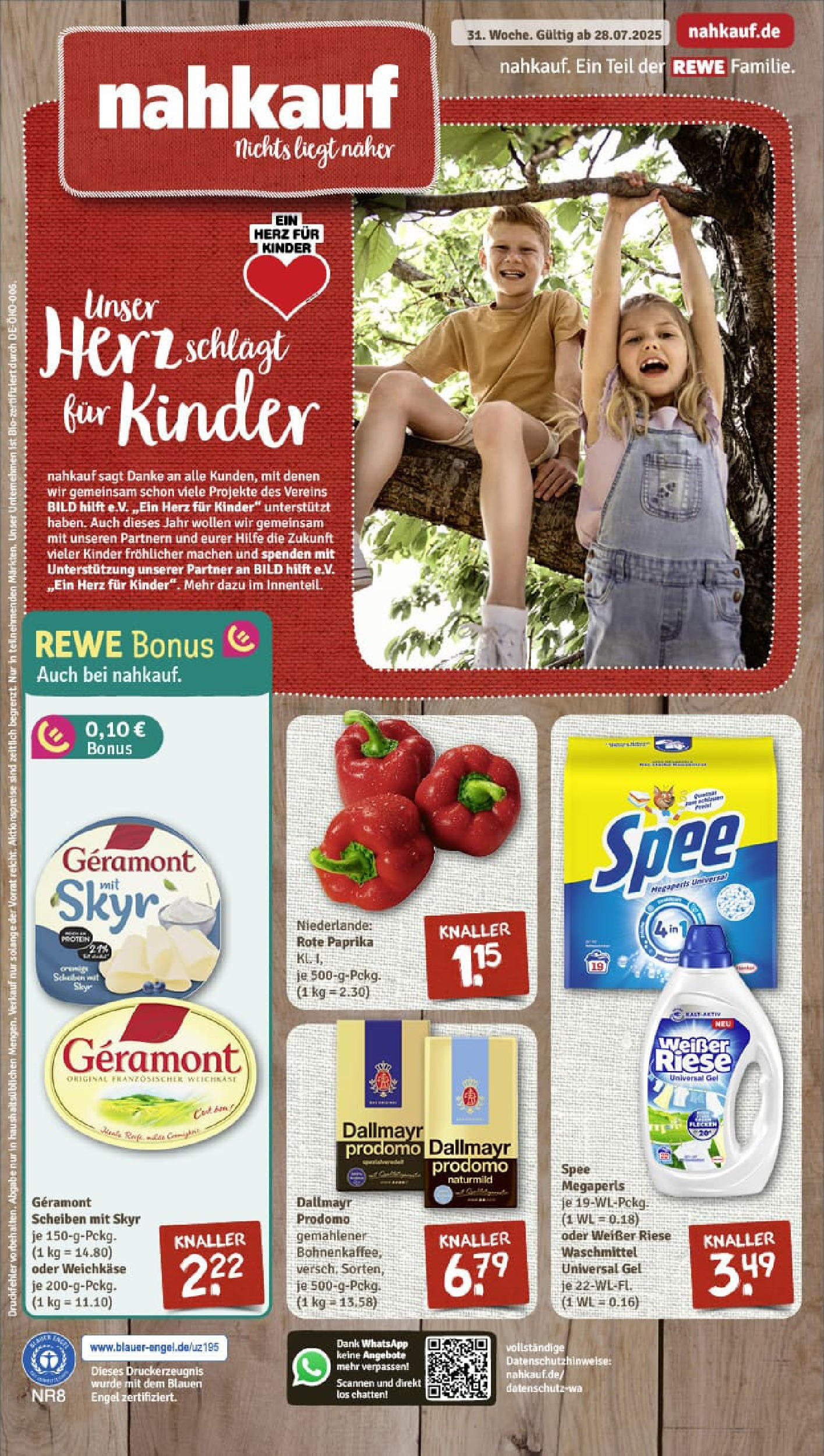 REWE Prospekt ab 27.07.2025 nächste Woche - Prospekt Freyung Vorschau von dem Prospekt des Geschäftes Rewe, gültig ab dem 27.07.2025