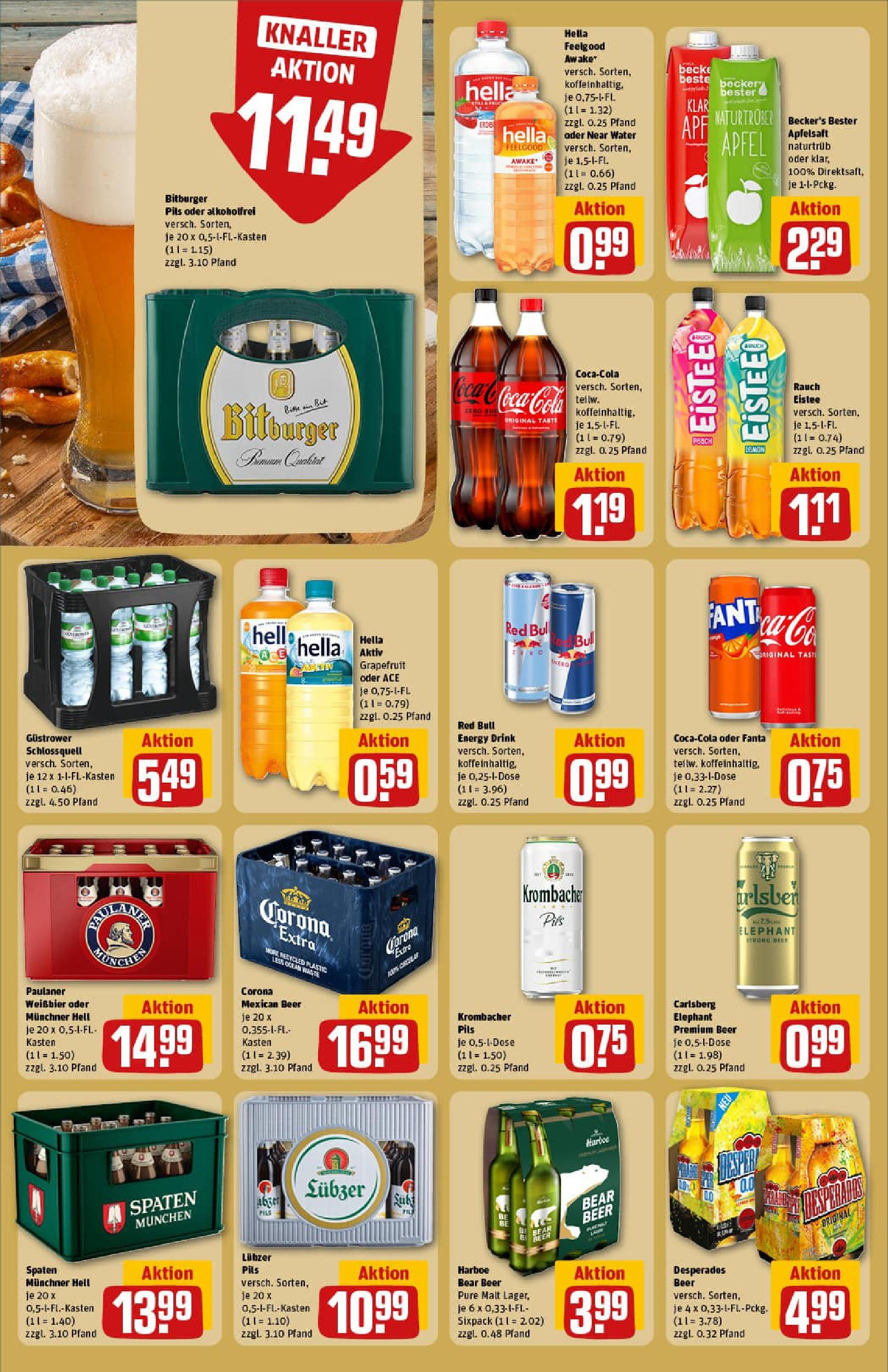 REWE Prospekt ab 27.07.2025 zum Blättern » Angebote | Seite: 20 | Produkte: Carlsberg, Cola, Weißbier, Pils