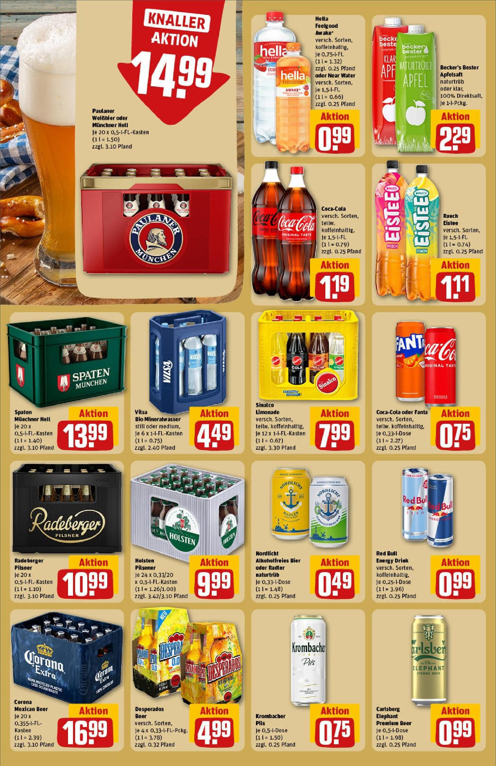REWE Prospekt ab 27.07.2025 zum Blättern » Angebote | Seite: 18 | Produkte: Energy, Weißbier, Holsten, Paulaner REWE Prospekt ab 27.07.2025 zum Blättern » Angebote | Seite: 18 | Produkte: Energy, Weißbier, Holsten, Paulaner
