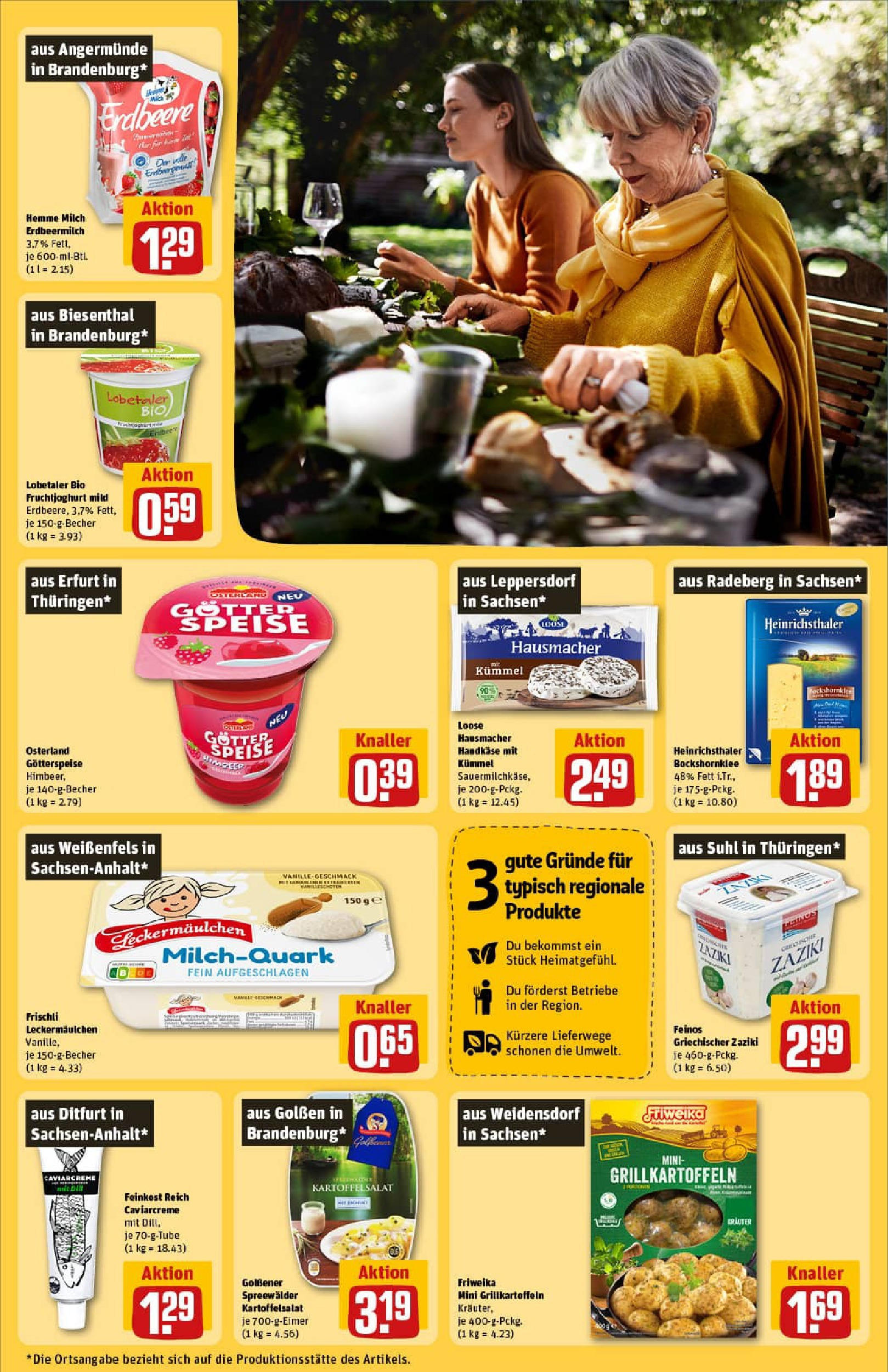 REWE Prospekt ab 27.07.2025 zum Blättern » Angebote | Seite: 25 | Produkte: Milch, Fruchtjoghurt, Dill