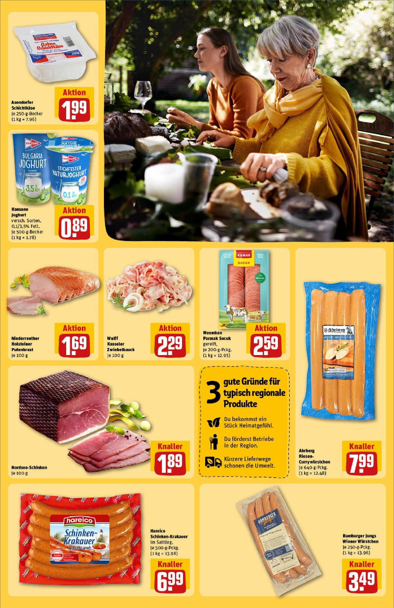 REWE Prospekt ab 27.07.2025 zum Blättern » Angebote | Seite: 23 | Produkte: Wiener wurstchen, Joghurt, Schinken, Meemken REWE Prospekt ab 27.07.2025 zum Blättern » Angebote | Seite: 23 | Produkte: Wiener wurstchen, Joghurt, Schinken, Meemken