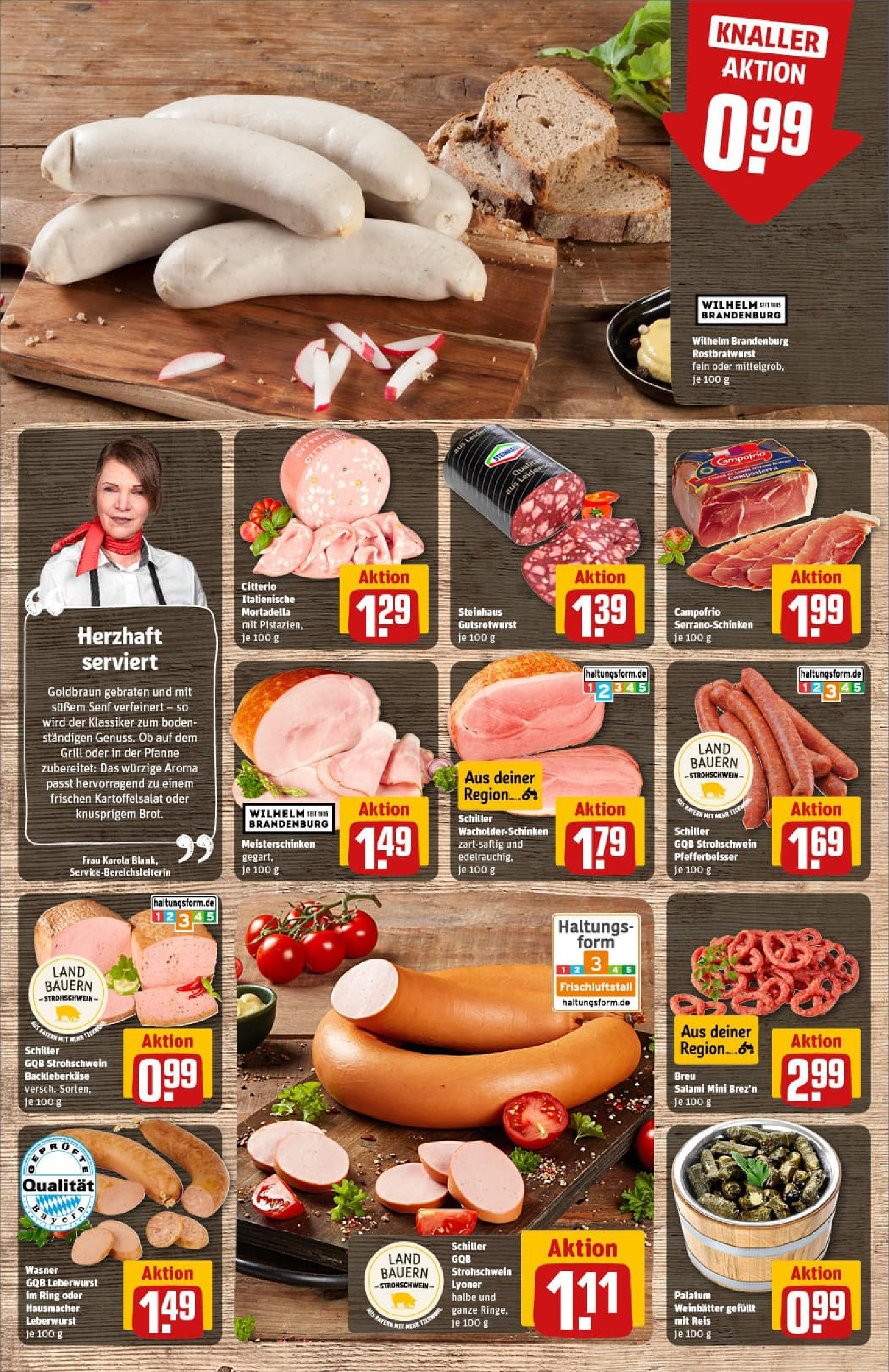 REWE Prospekt ab 27.07.2025 zum Blättern » Angebote | Seite: 14 | Produkte: Brot, Salami, Schinken, Reis REWE Prospekt ab 27.07.2025 zum Blättern » Angebote | Seite: 14 | Produkte: Brot, Salami, Schinken, Reis