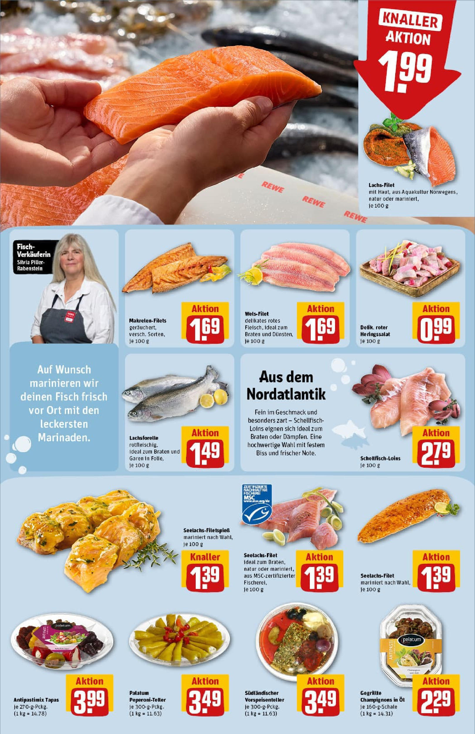 REWE Prospekt ab 27.07.2025 zum Blättern » Angebote | Seite: 16 | Produkte: Öl, Fisch, Champignons REWE Prospekt ab 27.07.2025 zum Blättern » Angebote | Seite: 16 | Produkte: Öl, Fisch, Champignons