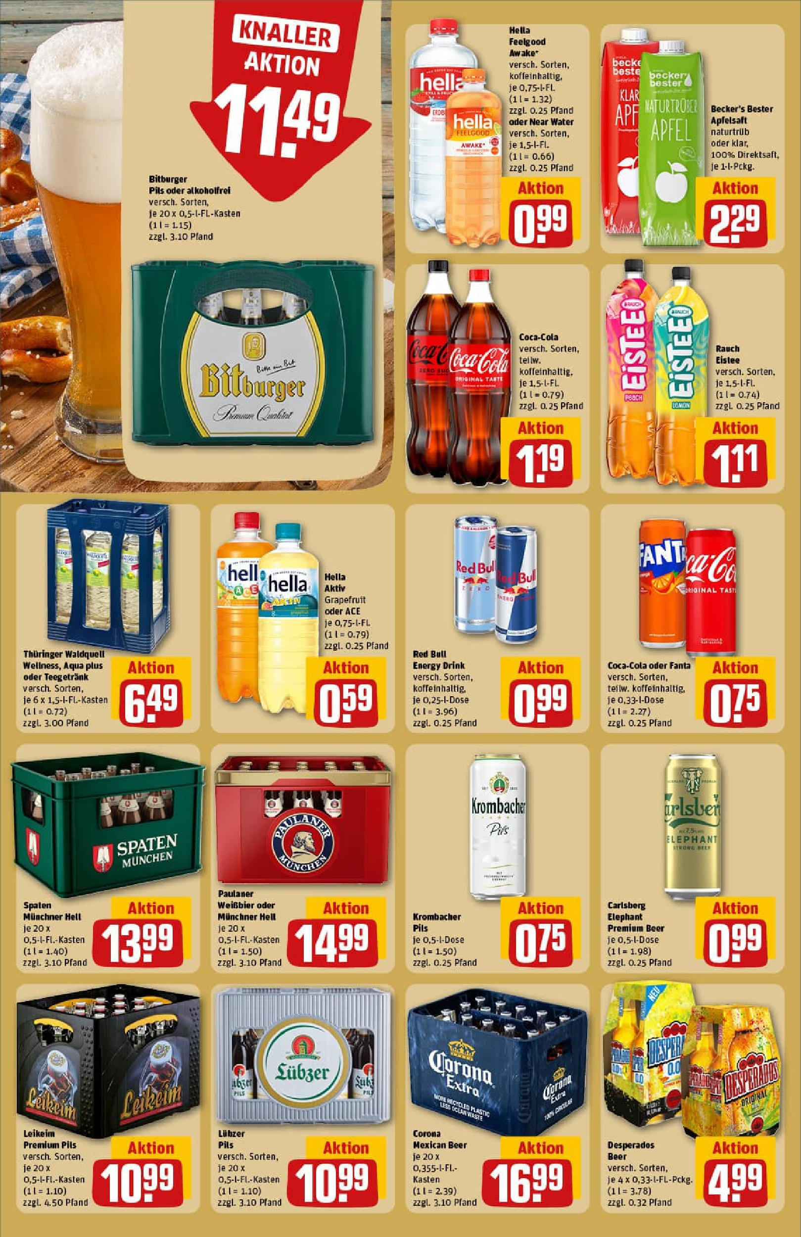 REWE Prospekt ab 27.07.2025 zum Blättern » Angebote | Seite: 20 | Produkte: Red bull, Coca cola, Grapefruit, Paulaner REWE Prospekt ab 27.07.2025 zum Blättern » Angebote | Seite: 20 | Produkte: Red bull, Coca cola, Grapefruit, Paulaner