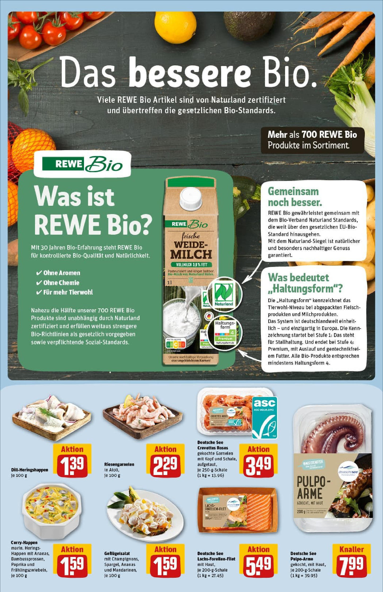 REWE Prospekt ab 27.07.2025 zum Blättern » Angebote | Seite: 14 | Produkte: Milch, Ananas, Paprika, Fleisch