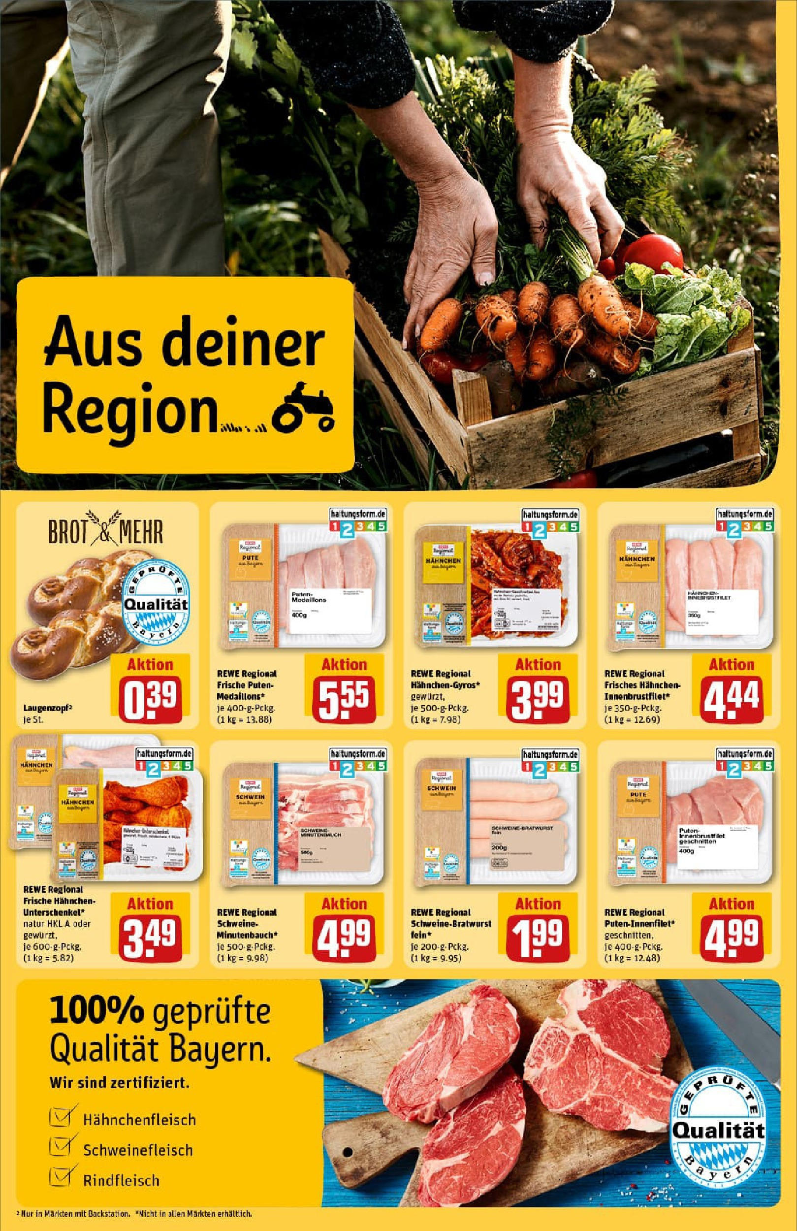 REWE Prospekt ab 27.07.2025 zum Blättern » Angebote | Seite: 24 | Produkte: Pute, Hahnchen, Brot, Schweinefleisch REWE Prospekt ab 27.07.2025 zum Blättern » Angebote | Seite: 24 | Produkte: Pute, Hahnchen, Brot, Schweinefleisch