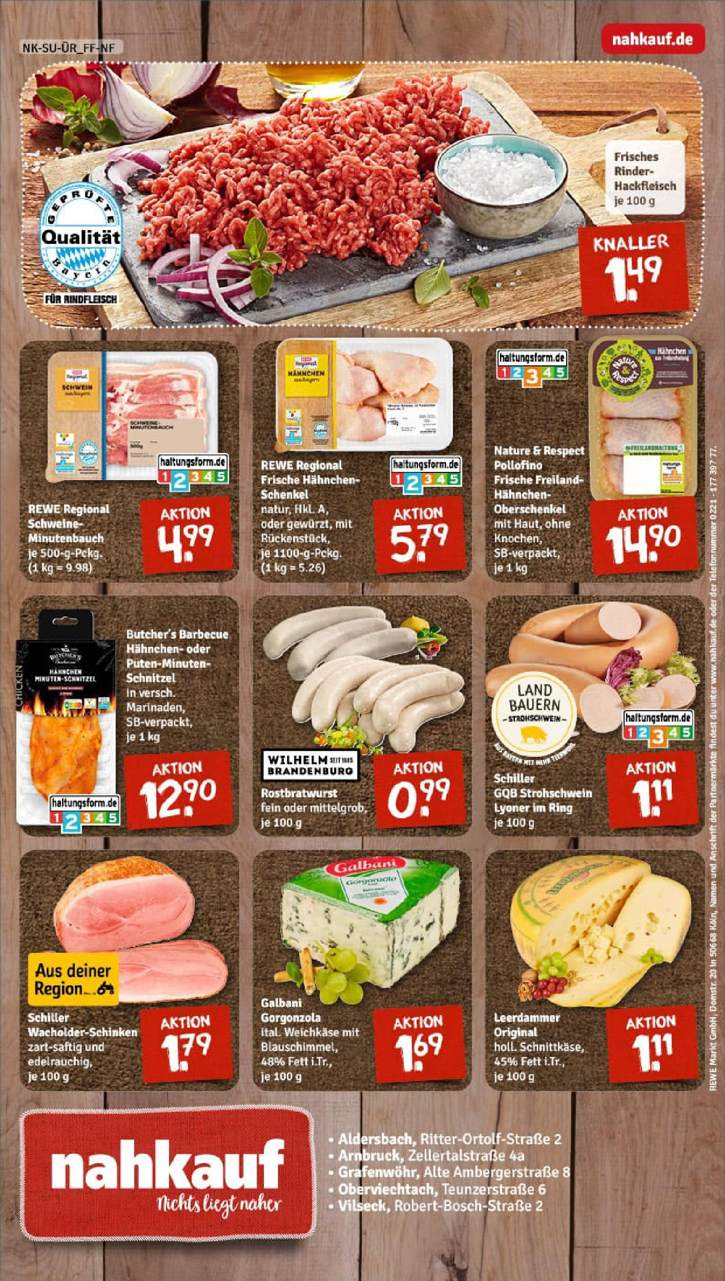 REWE Prospekt ab 27.07.2025 zum Blättern » Angebote | Seite: 12 | Produkte: Hahnchen, Schnitzel, Leerdammer, Rindfleisch