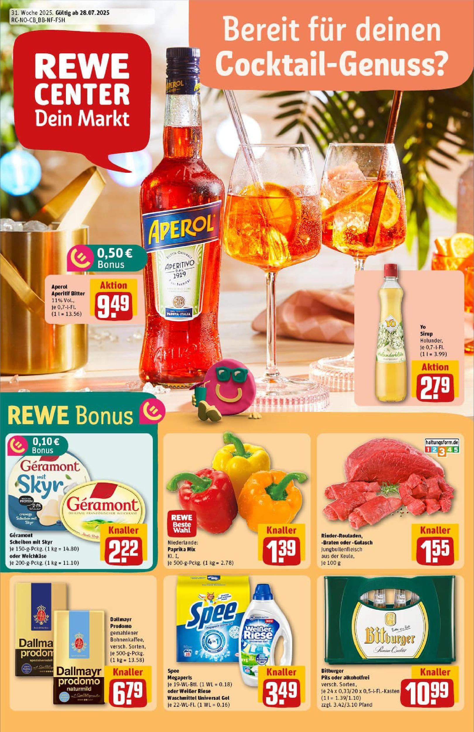 REWE Prospekt ab 27.07.2025 nächste Woche - Prospekt Oldenburg Vorschau von dem Prospekt des Geschäftes Rewe, gültig ab dem 27.07.2025