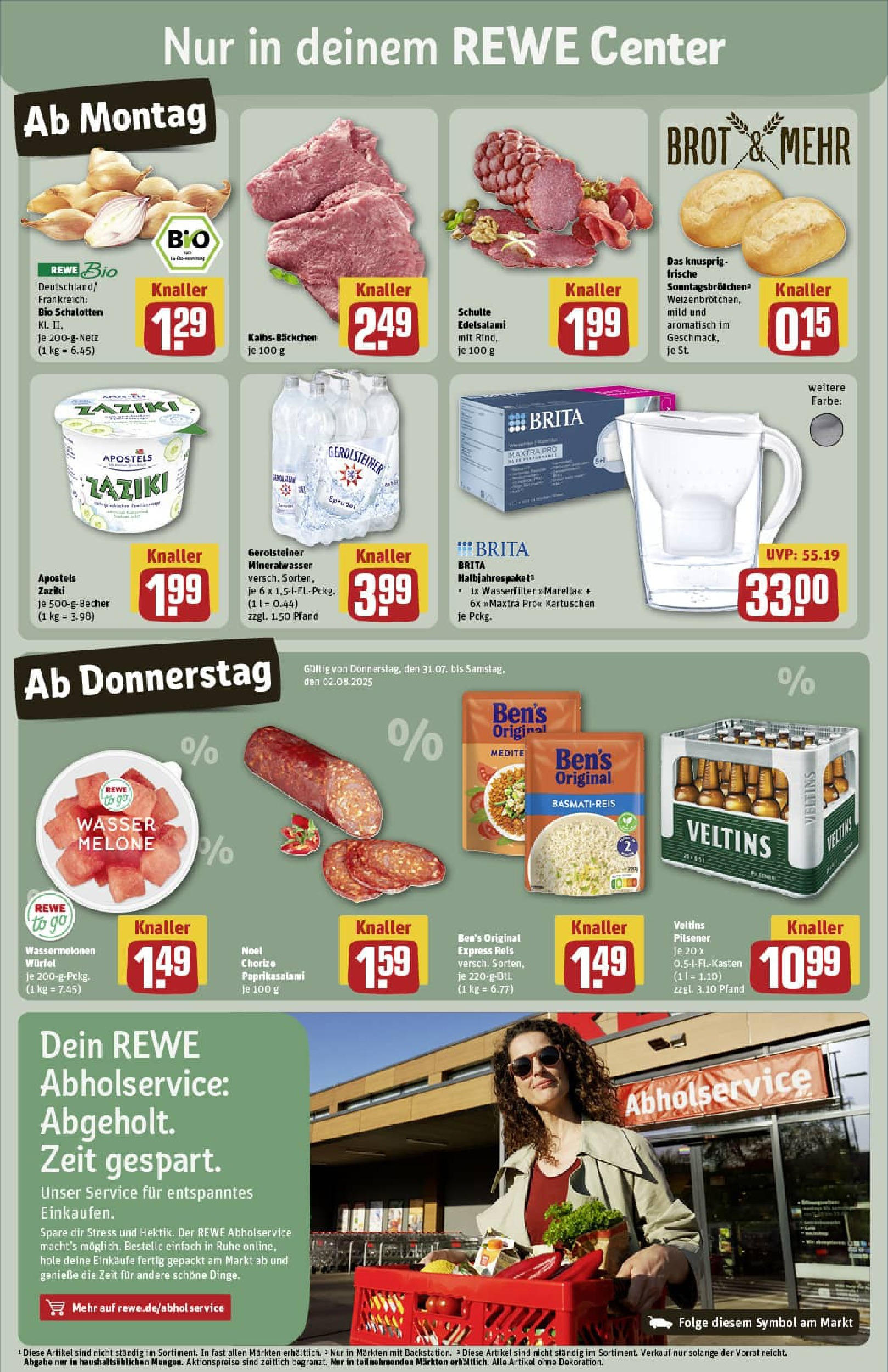 REWE Prospekt ab 27.07.2025 zum Blättern » Angebote | Seite: 3 | Produkte: Basmatireis, Mineralwasser, Melone, Gerolsteiner REWE Prospekt ab 27.07.2025 zum Blättern » Angebote | Seite: 3 | Produkte: Basmatireis, Mineralwasser, Melone, Gerolsteiner