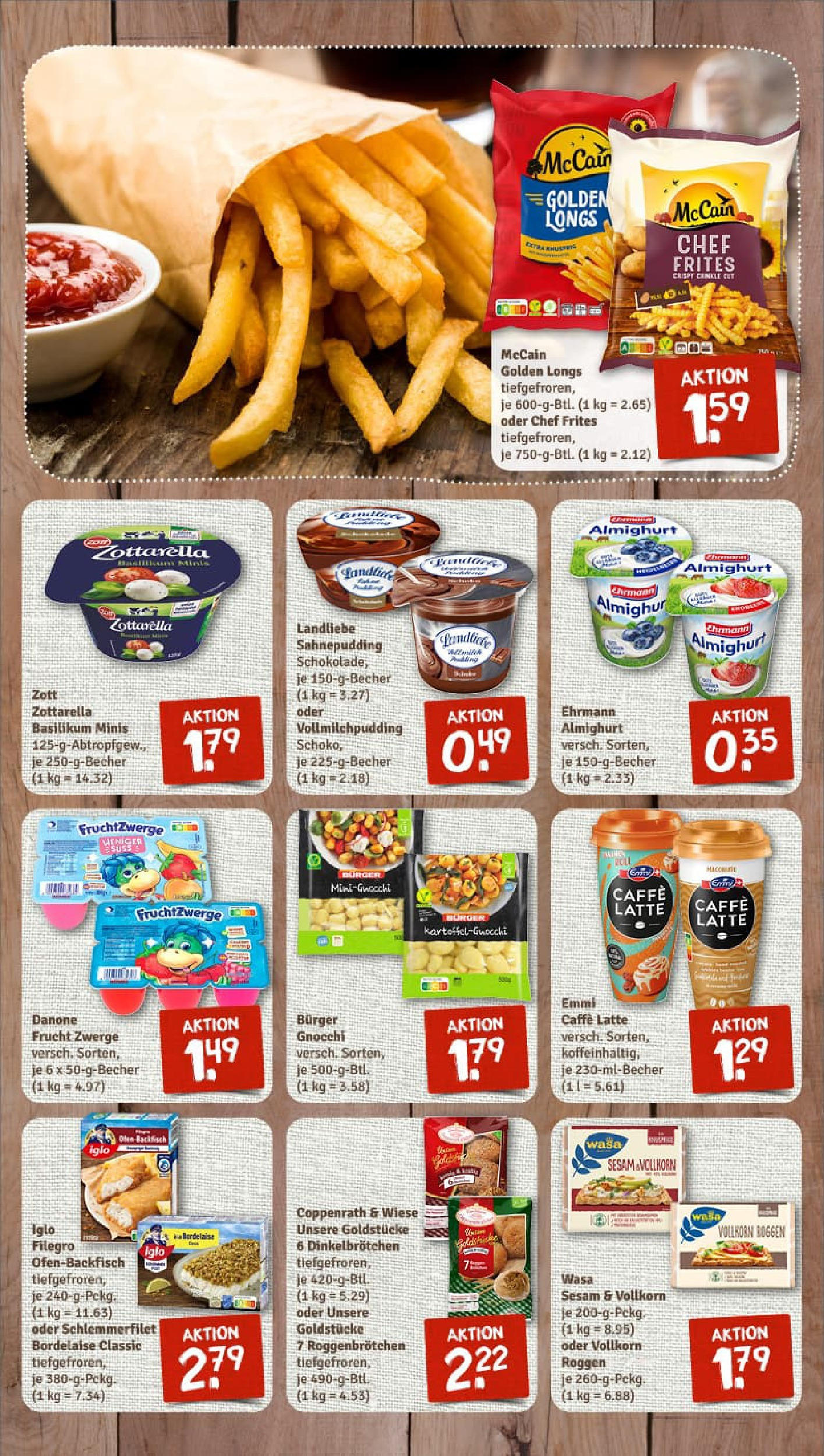 REWE Prospekt ab 27.07.2025 zum Blättern » Angebote | Seite: 11 | Produkte: Schokolade, Fruchtzwerge, Burger, McCain